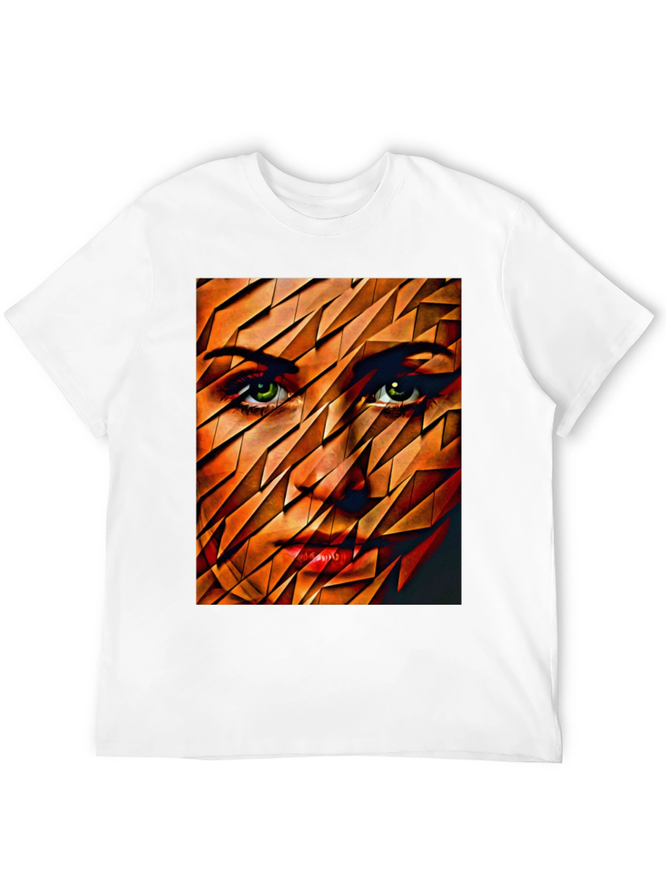 Abstract Womans Face Graphic Tee