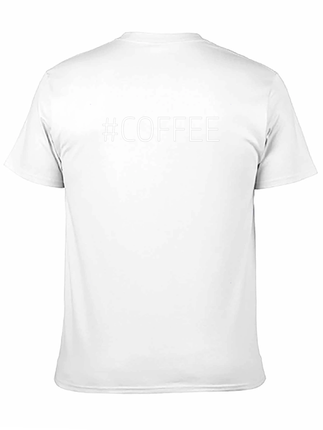#Coffee T-Shirt - Black Short Sleeve Casual