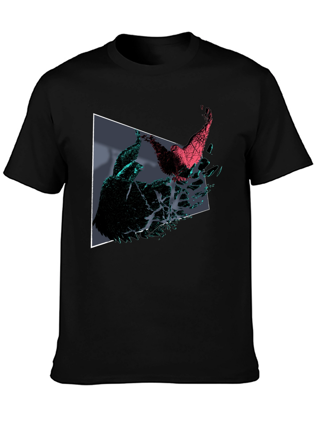 Abstract Bird T-Shirt - Geometric Design