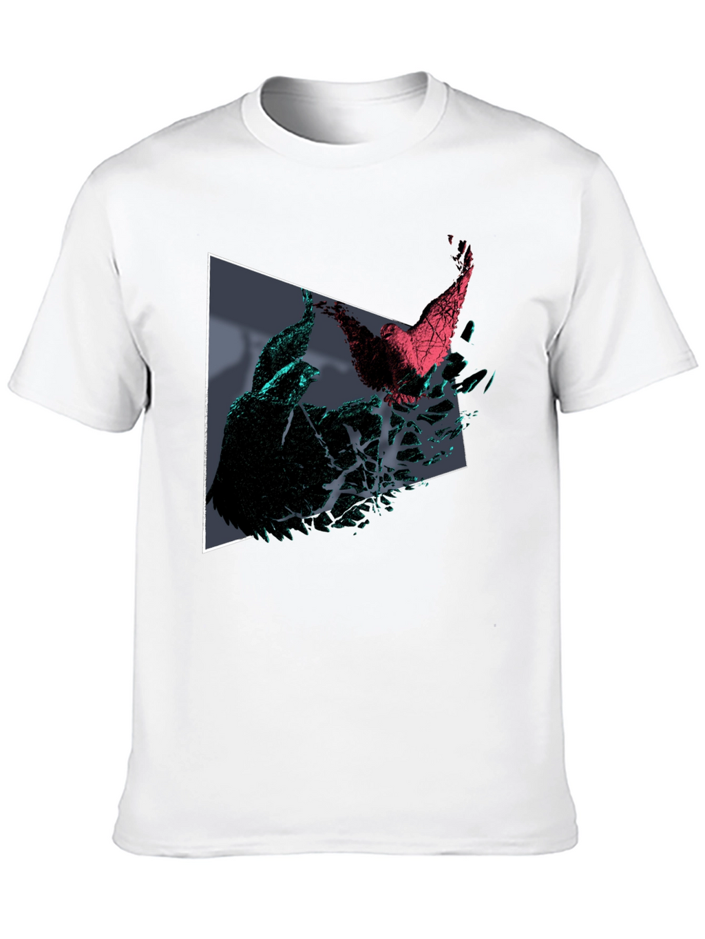 Abstract Bird T-Shirt - Geometric Design