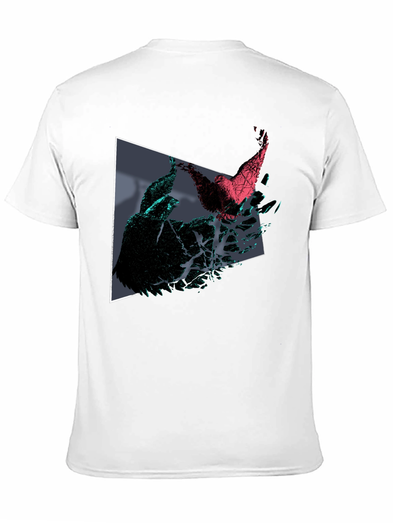 Abstract Bird T-Shirt - Geometric Design