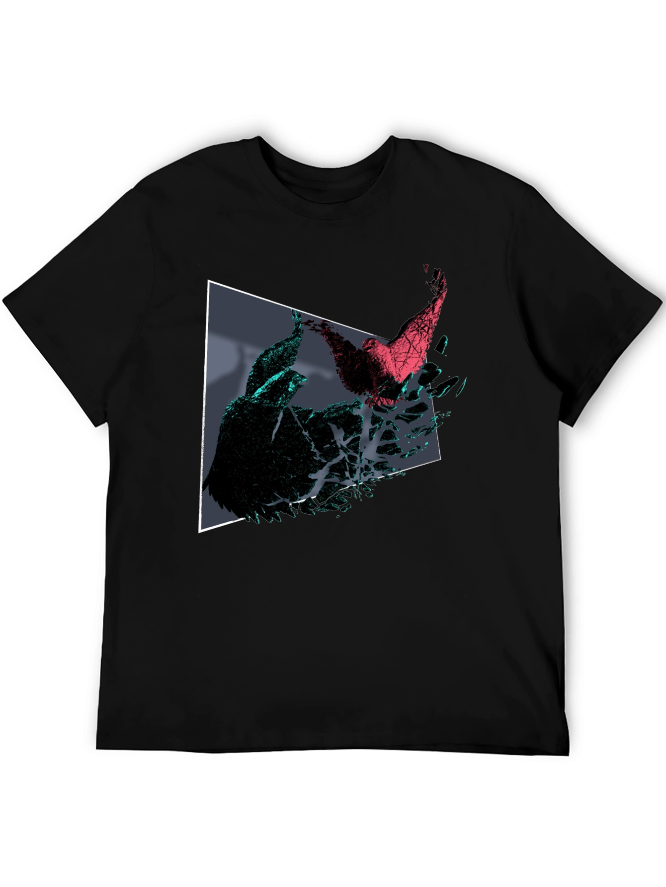 Abstract Bird T-Shirt - Geometric Design