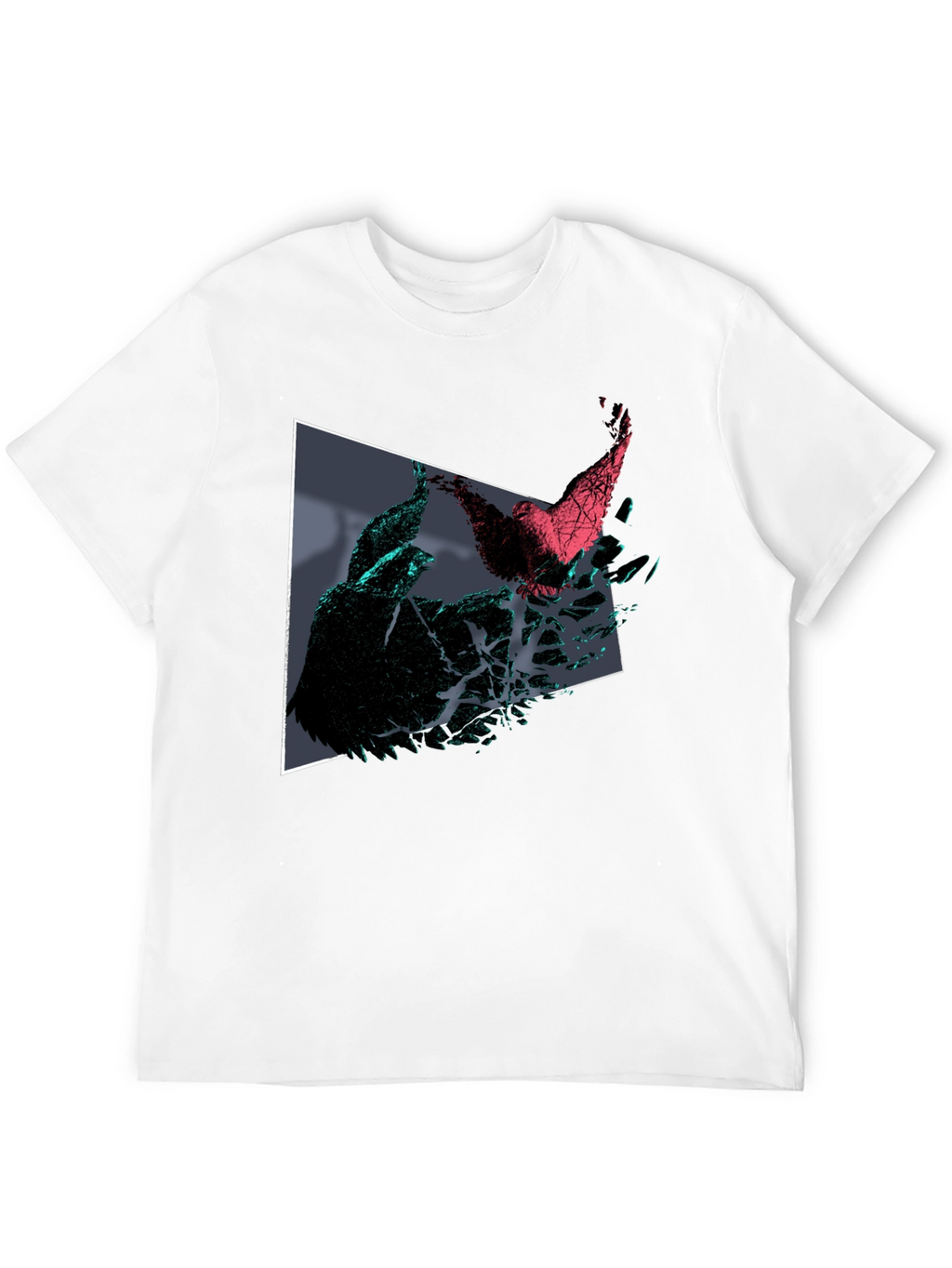 Abstract Bird T-Shirt - Geometric Design
