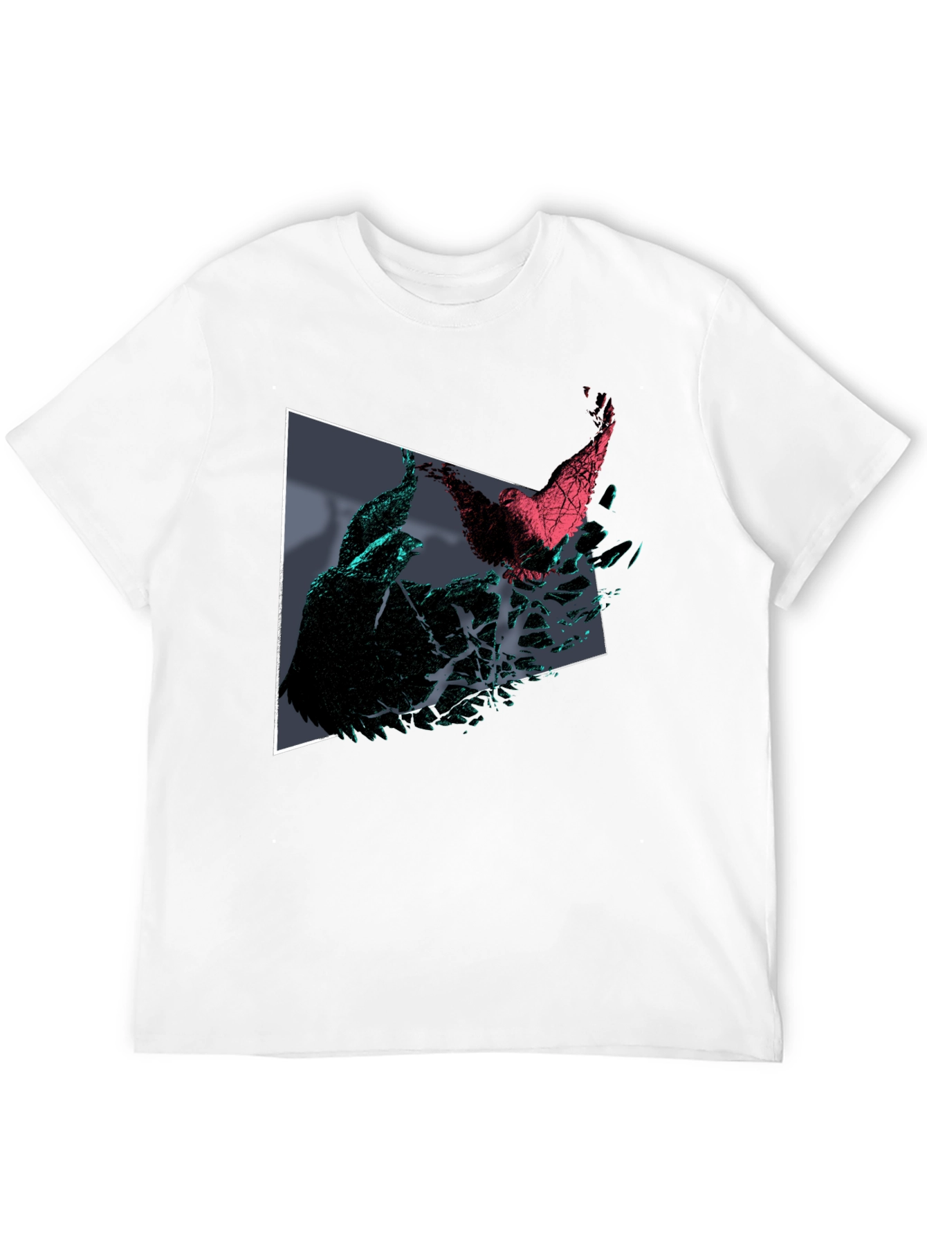 Abstract Bird T-Shirt - Geometric Design