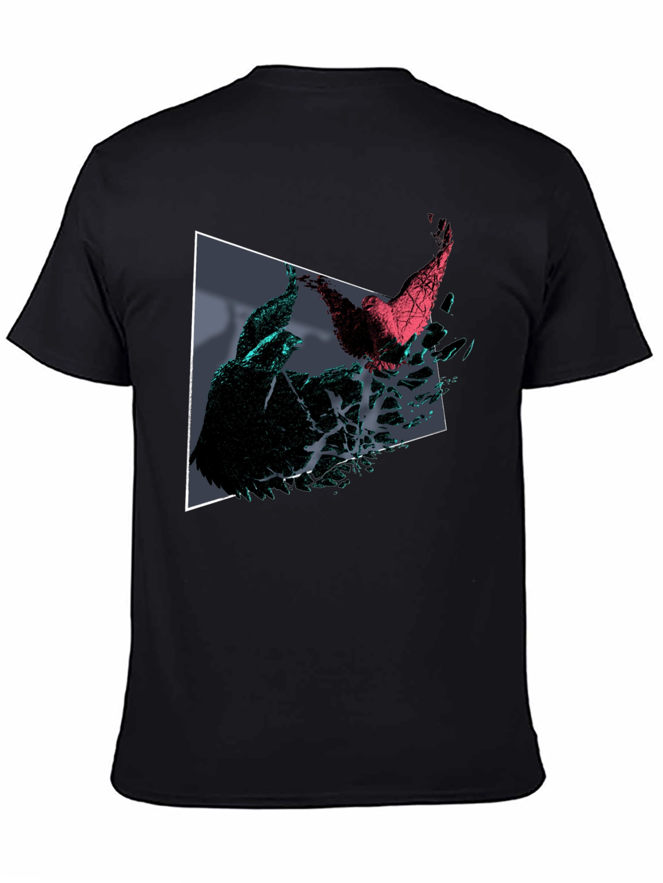 Abstract Bird T-Shirt - Geometric Design