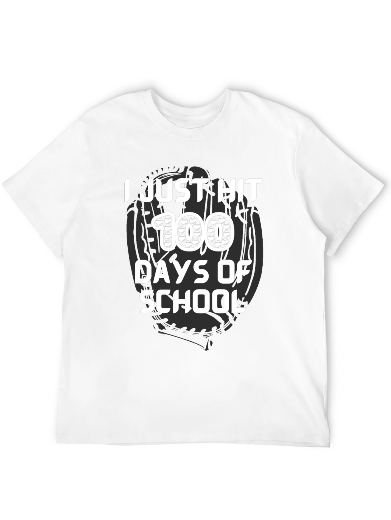 100 Days of School T-Shirt Baseball Theme