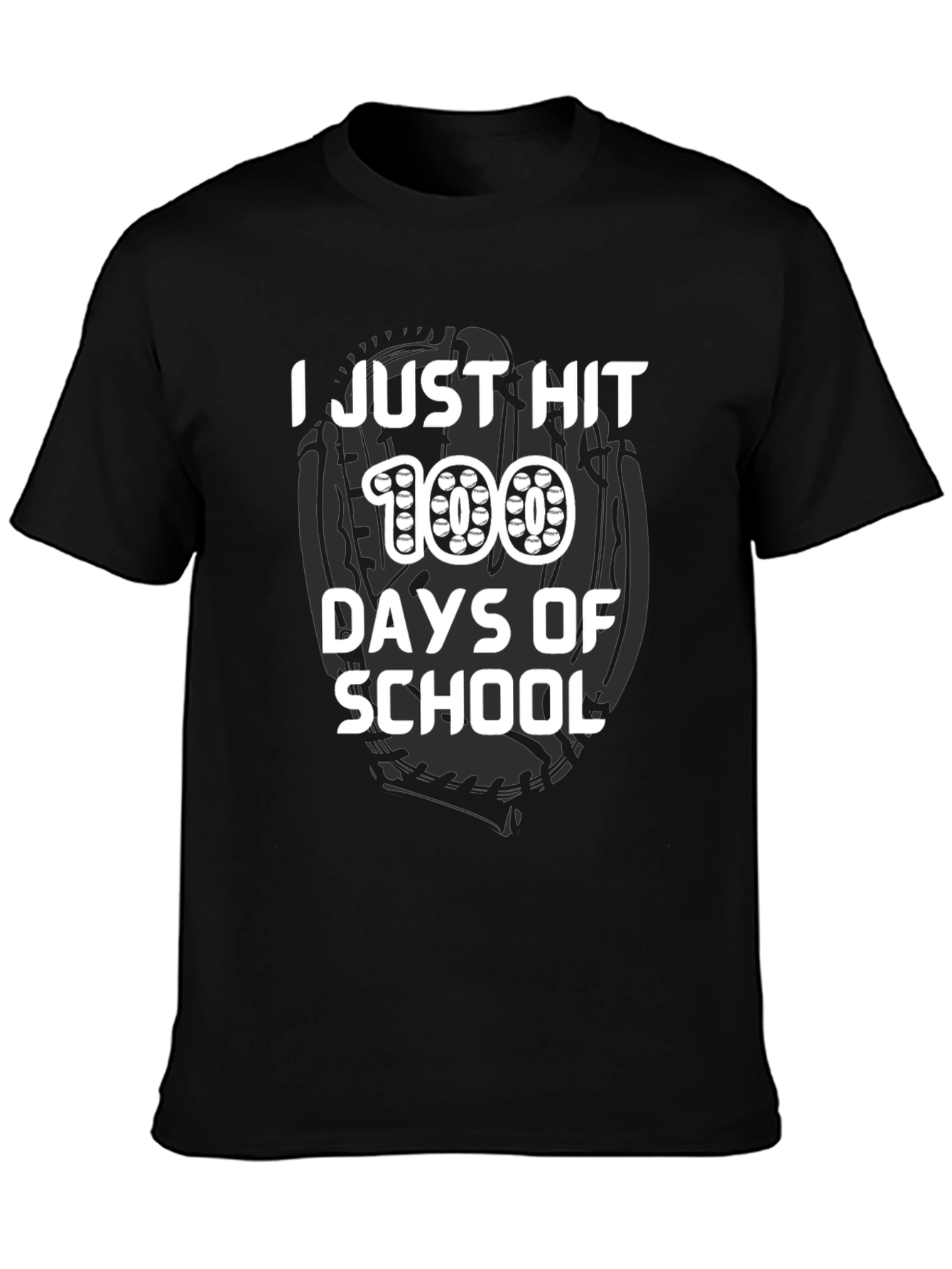100 Days of School T-Shirt Baseball Theme