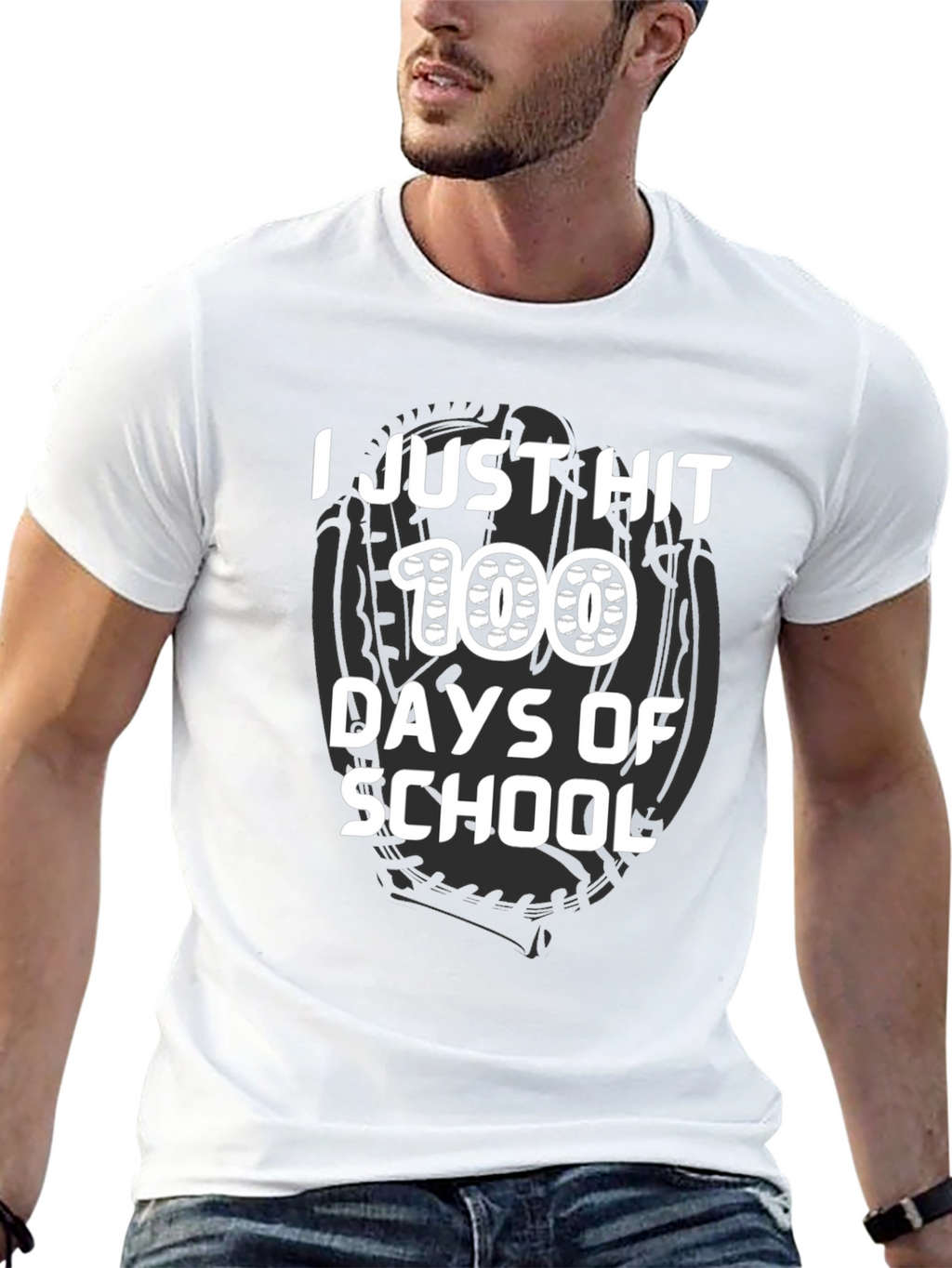 100 Days of School T-Shirt Baseball Theme
