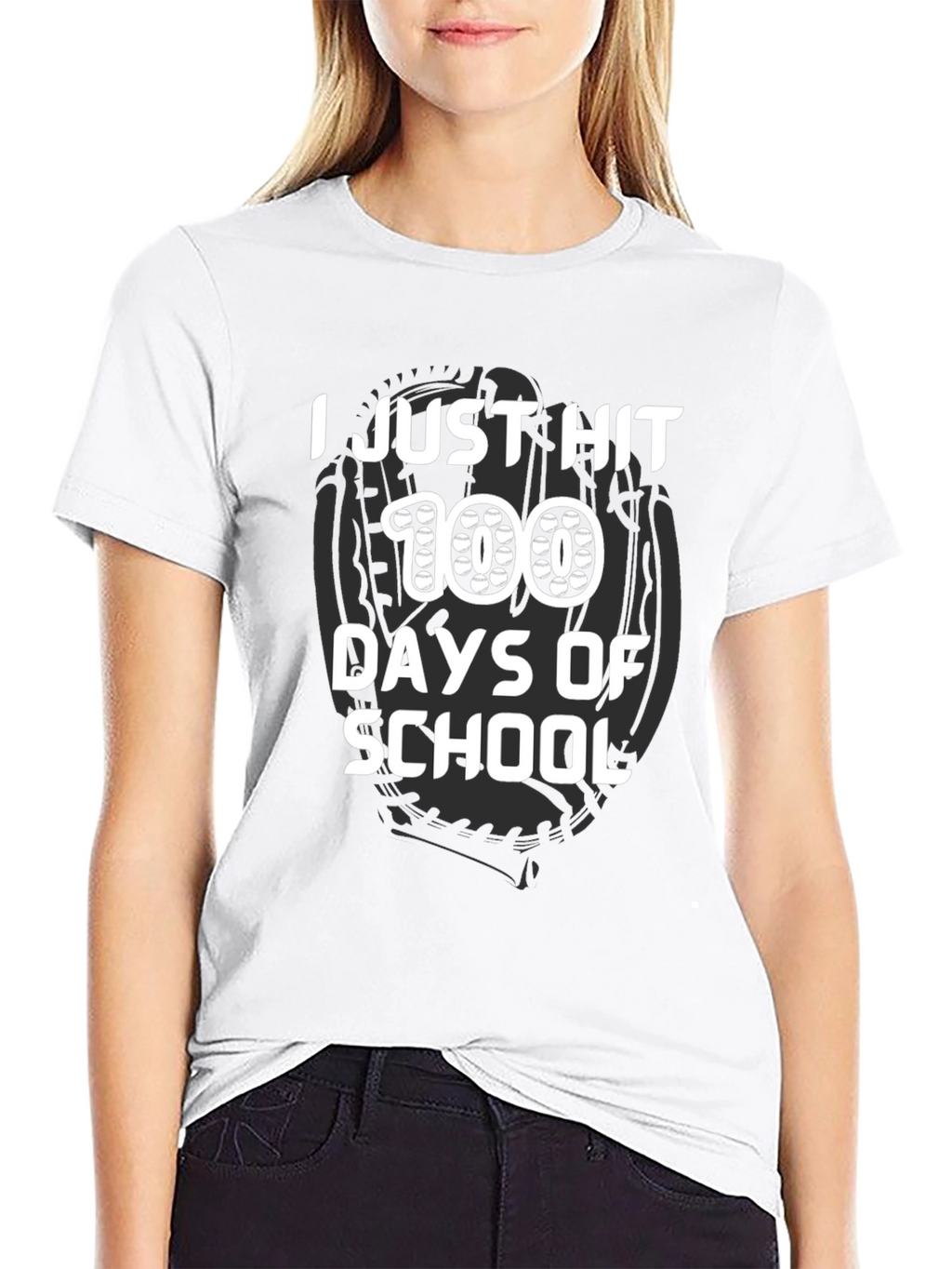 100 Days of School T-Shirt Baseball Theme
