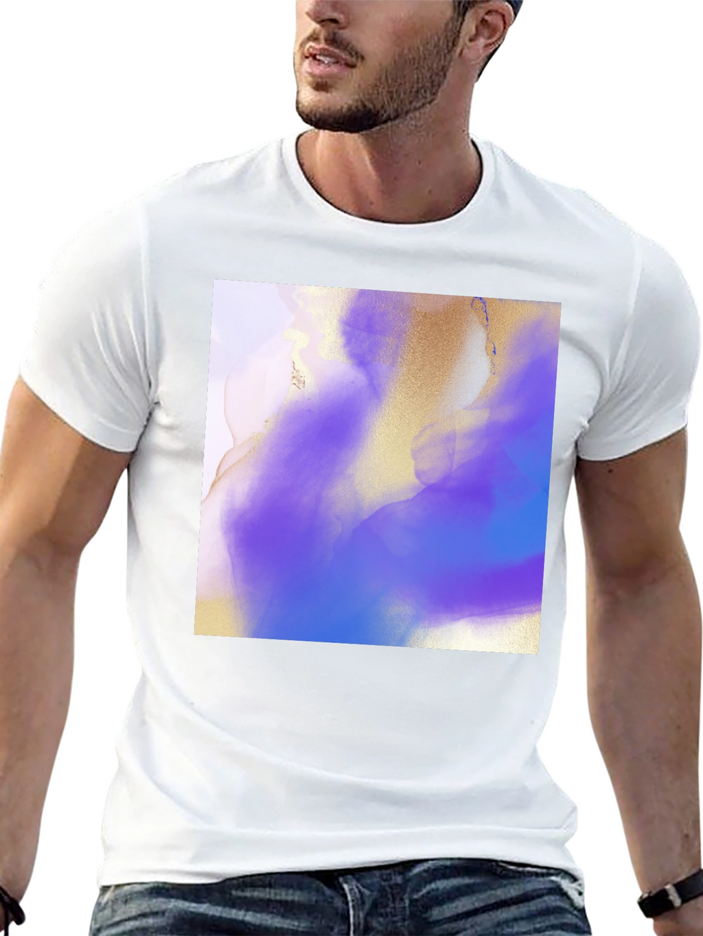 Abstract Art T-Shirt - Black