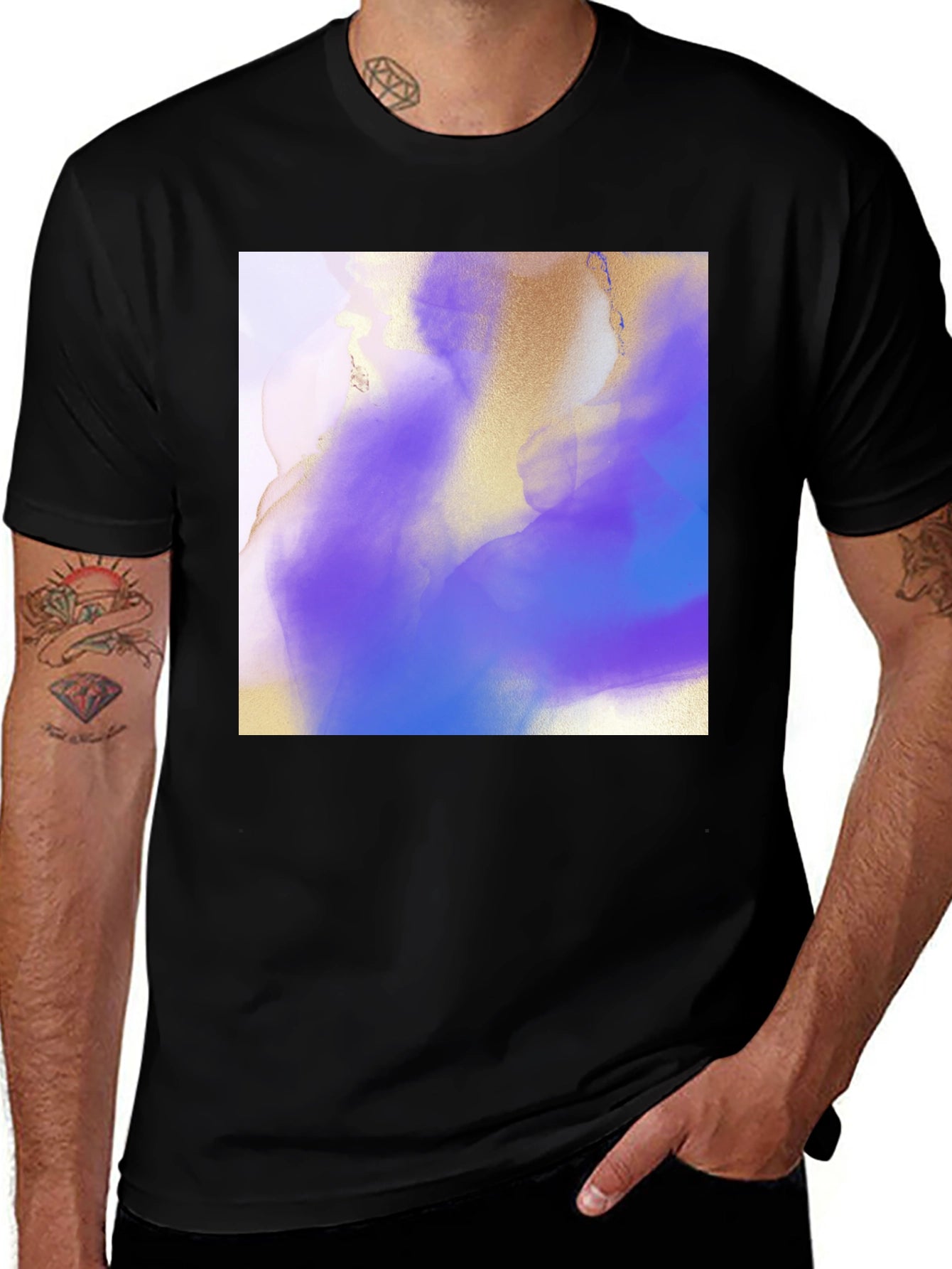 Abstract Art T-Shirt - Black