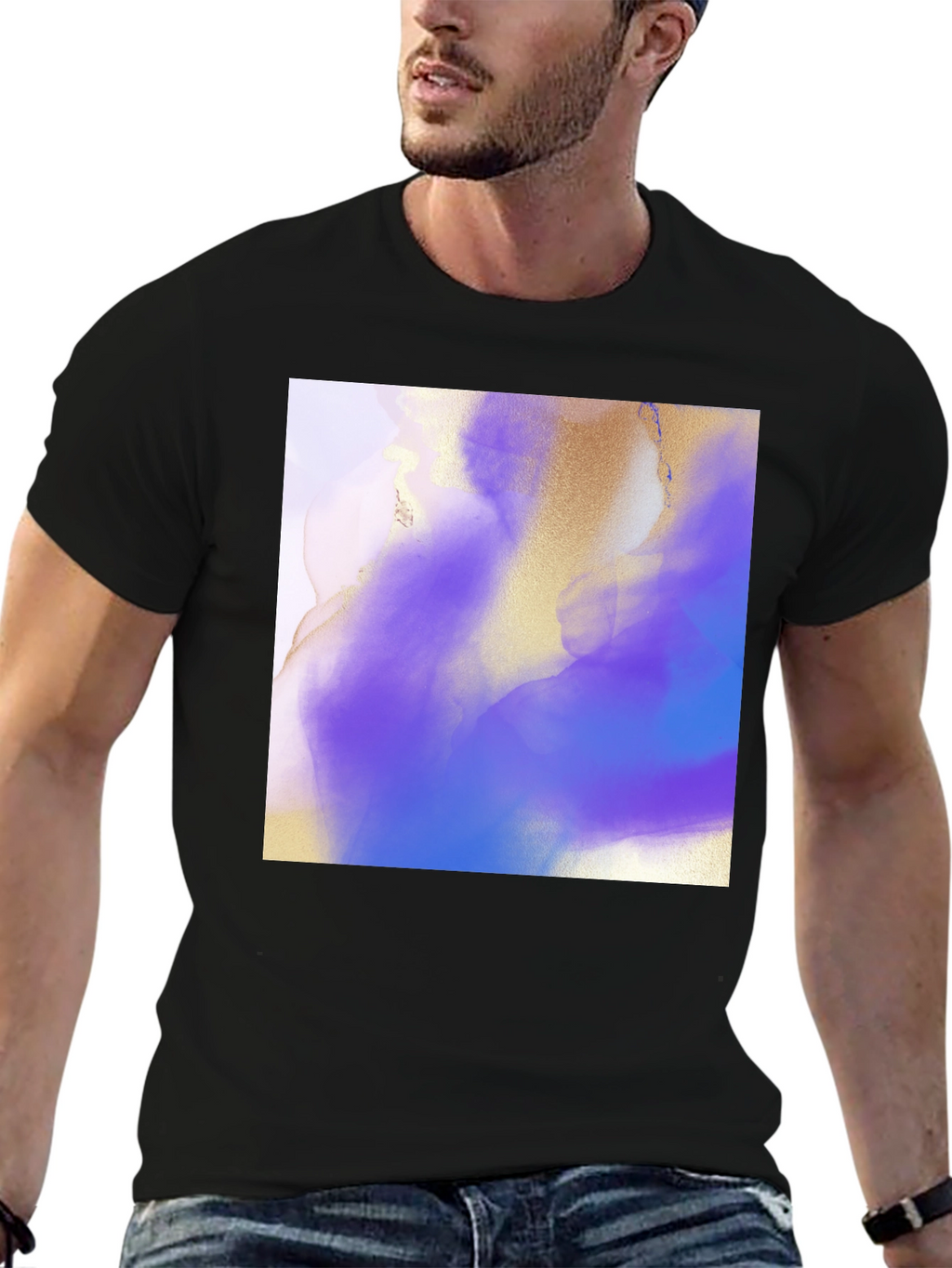 Abstract Art T-Shirt - Black