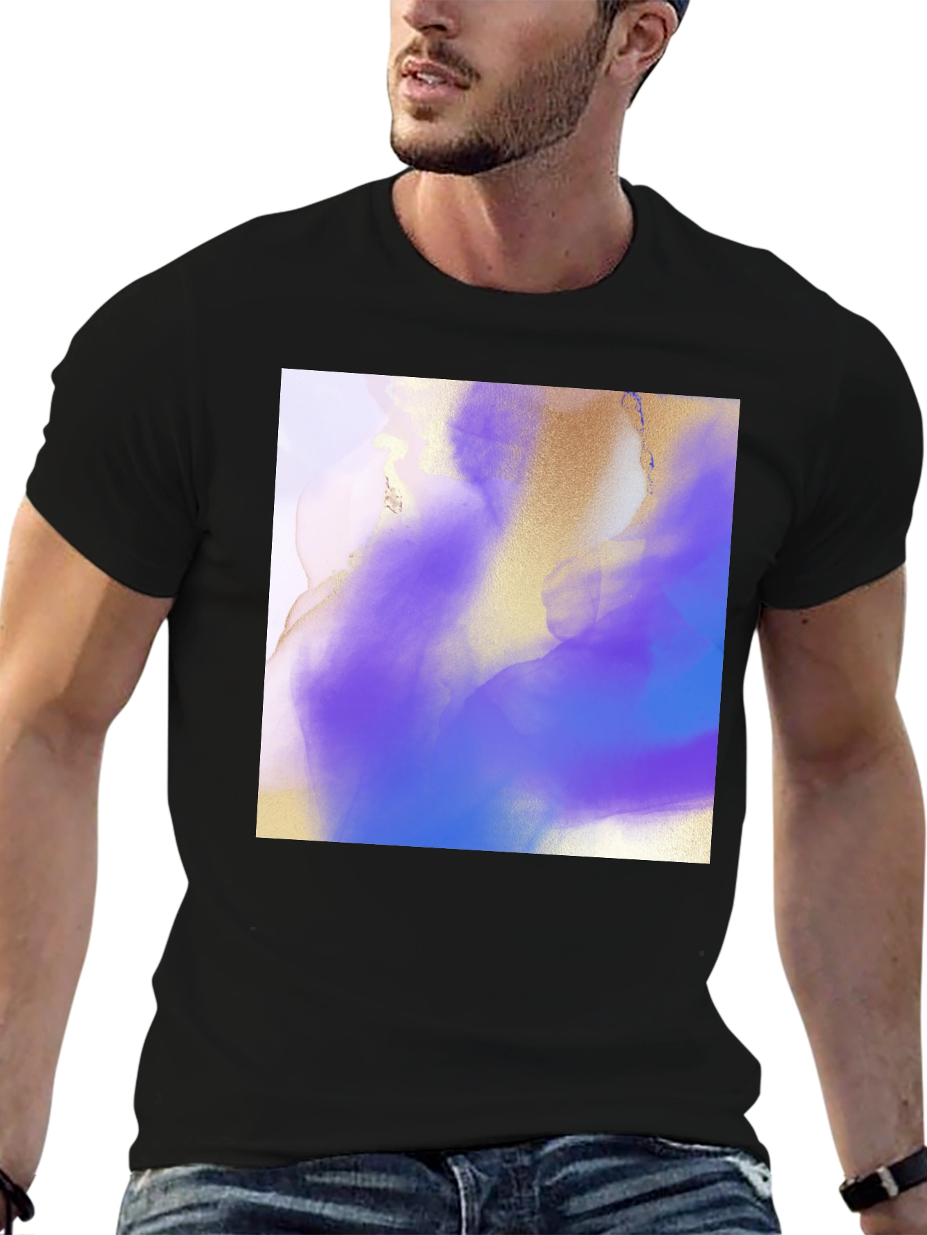 Abstract Art T-Shirt - Black