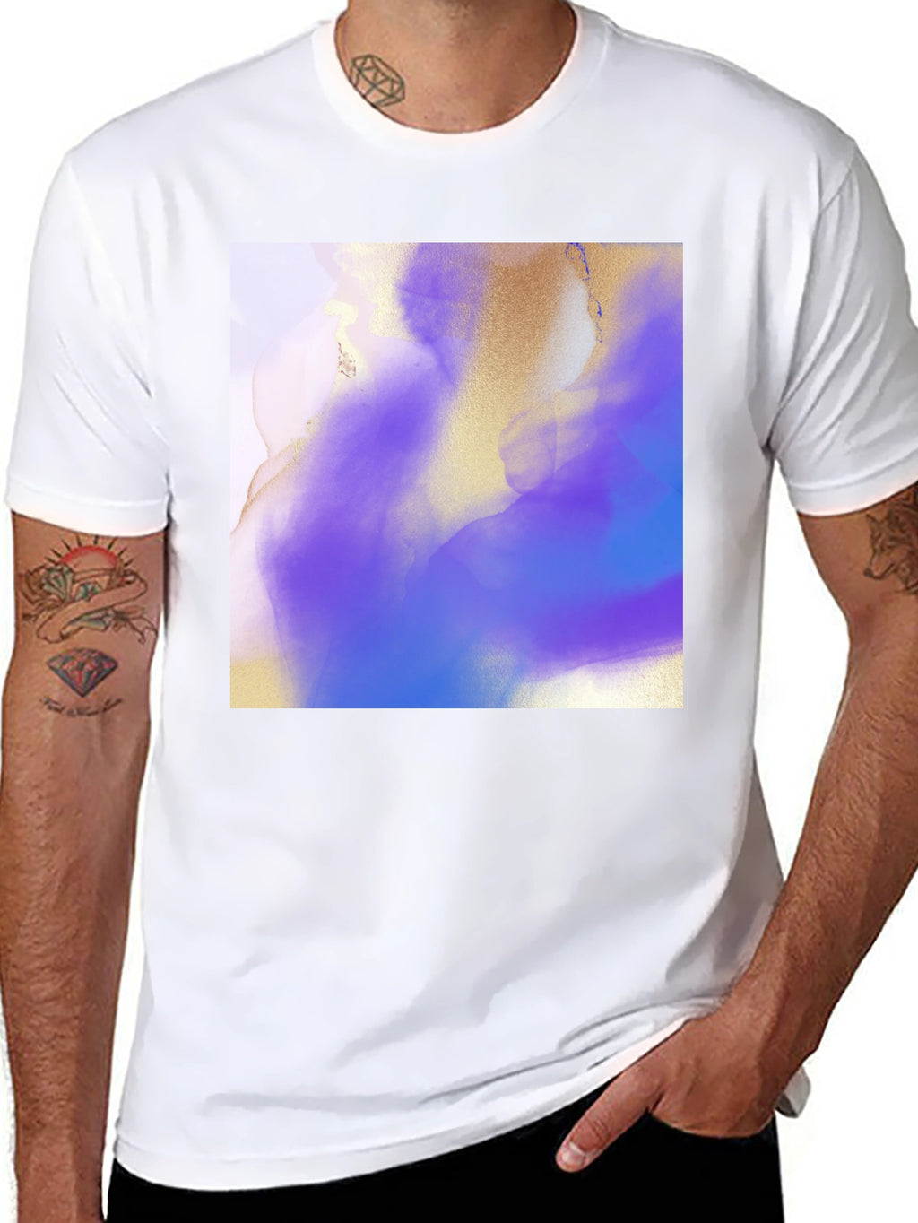 Abstract Art T-Shirt - Black