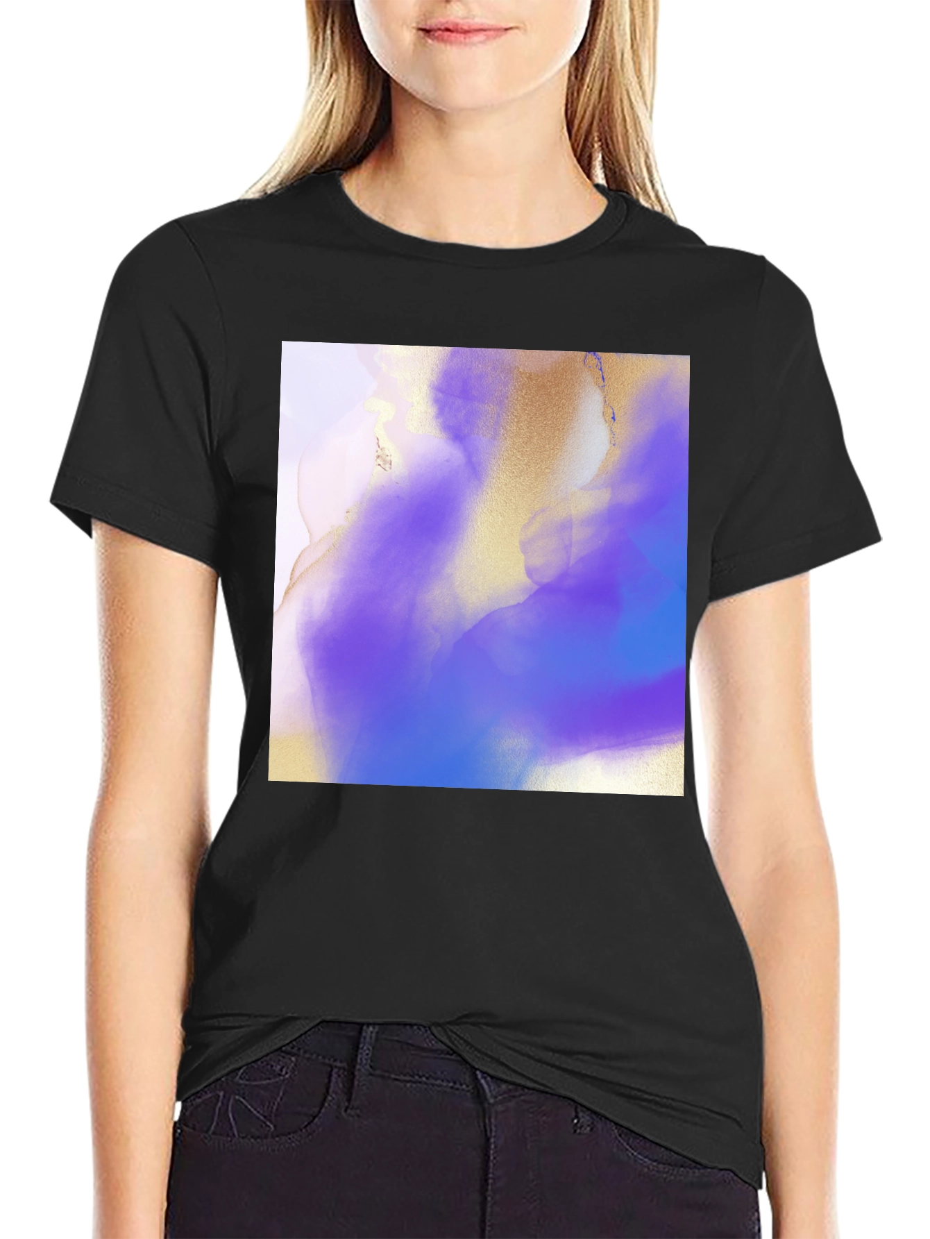 Abstract Art T-Shirt - Black