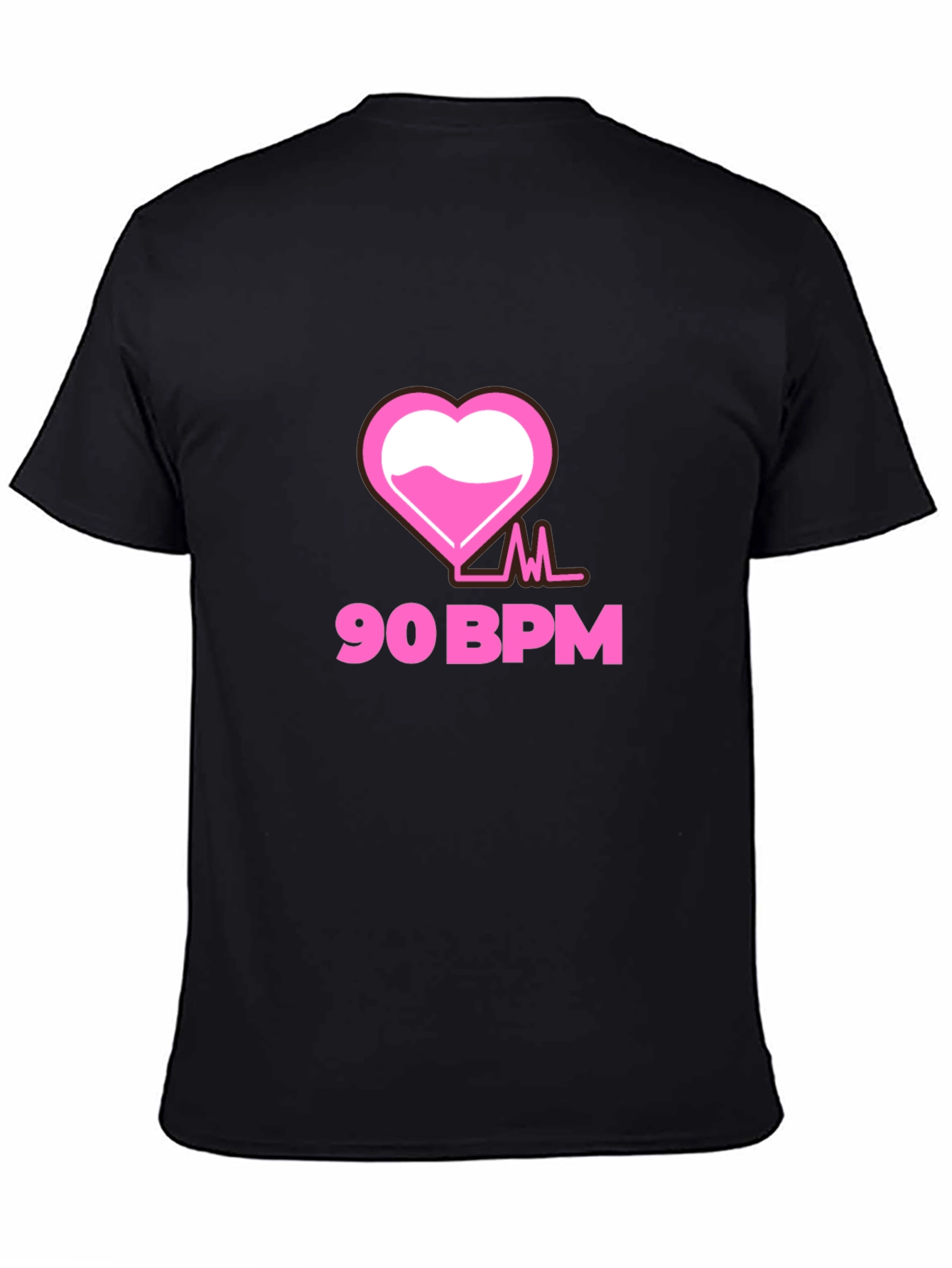 90 BPM Heartbeat Graphic Tee