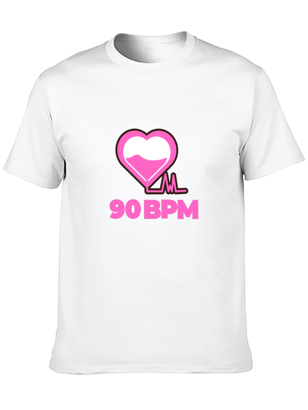 90 BPM Heartbeat Graphic Tee