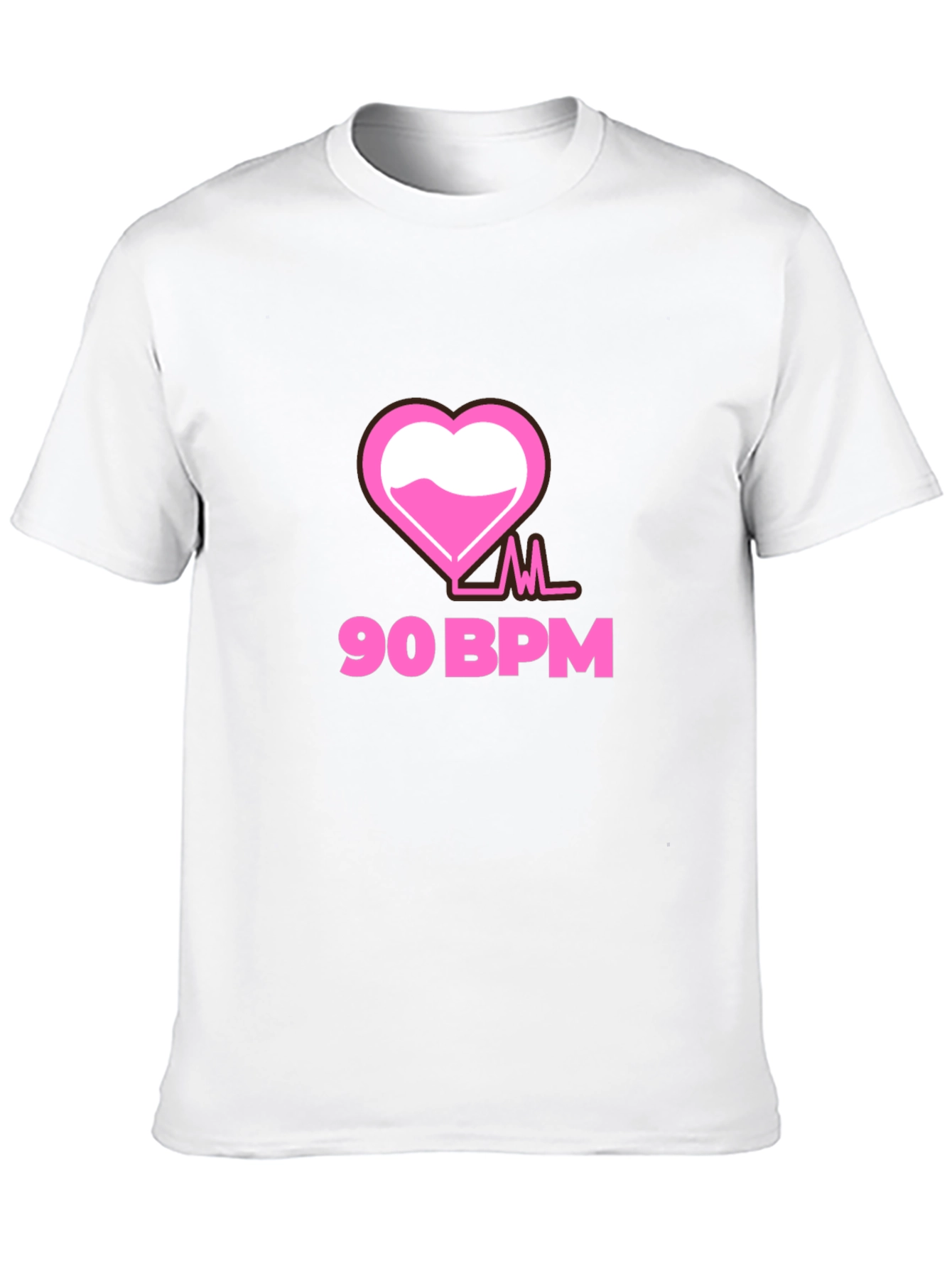 90 BPM Heartbeat Graphic Tee