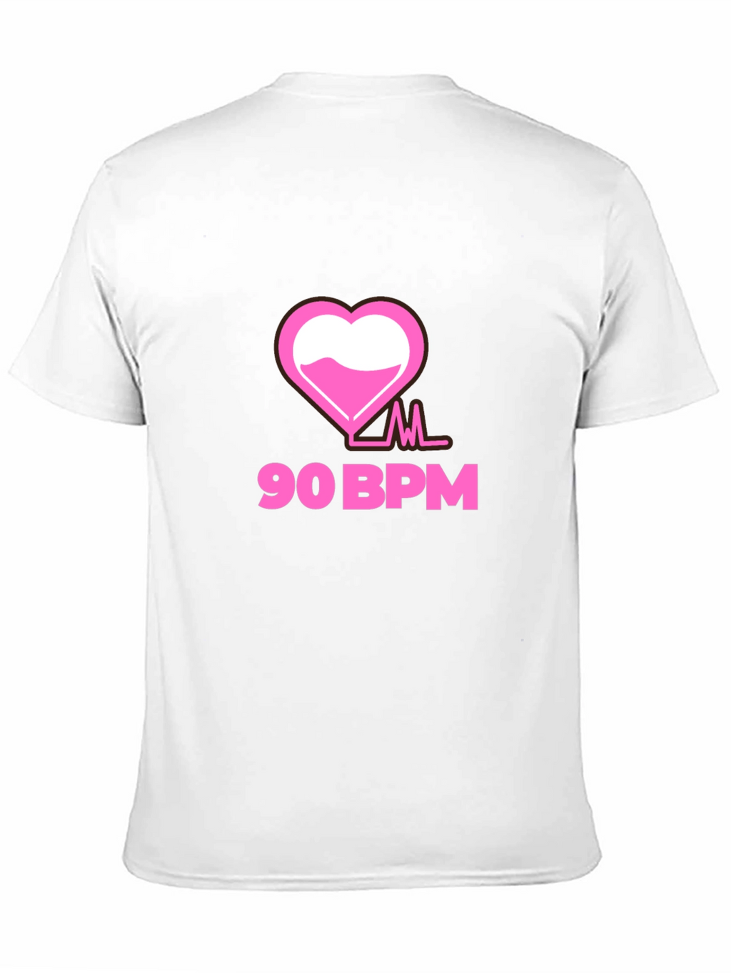 90 BPM Heartbeat Graphic Tee