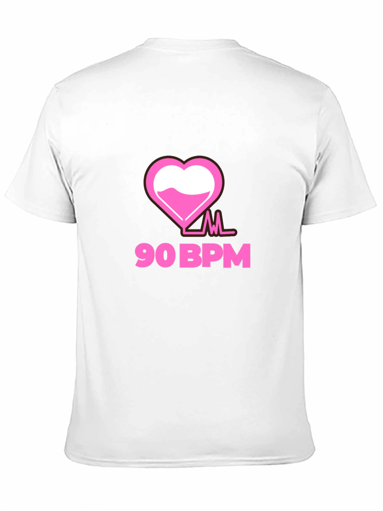 90 BPM Heartbeat Graphic Tee