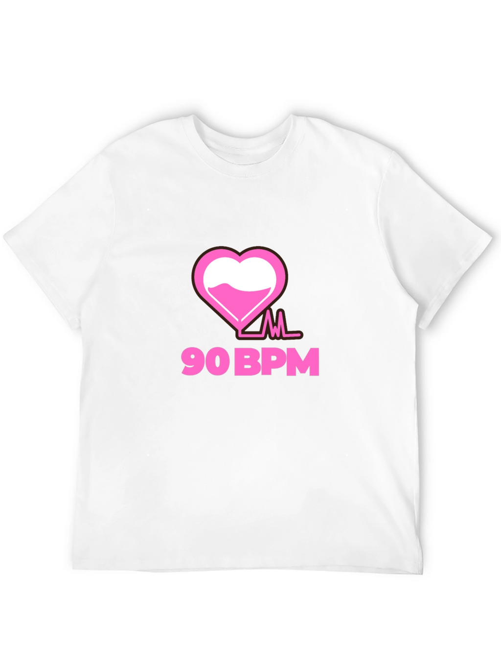 90 BPM Heartbeat Graphic Tee