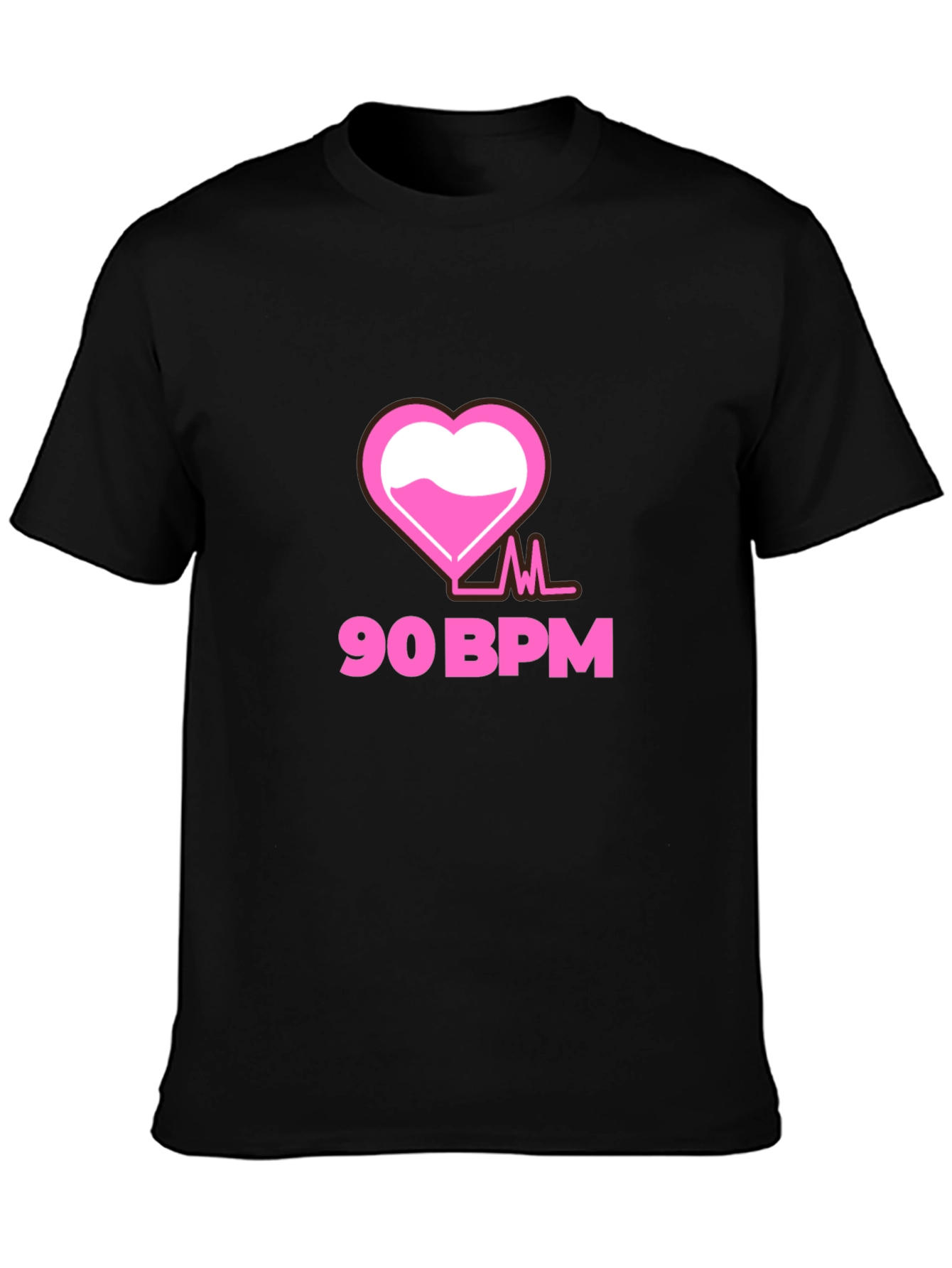 90 BPM Heartbeat Graphic Tee