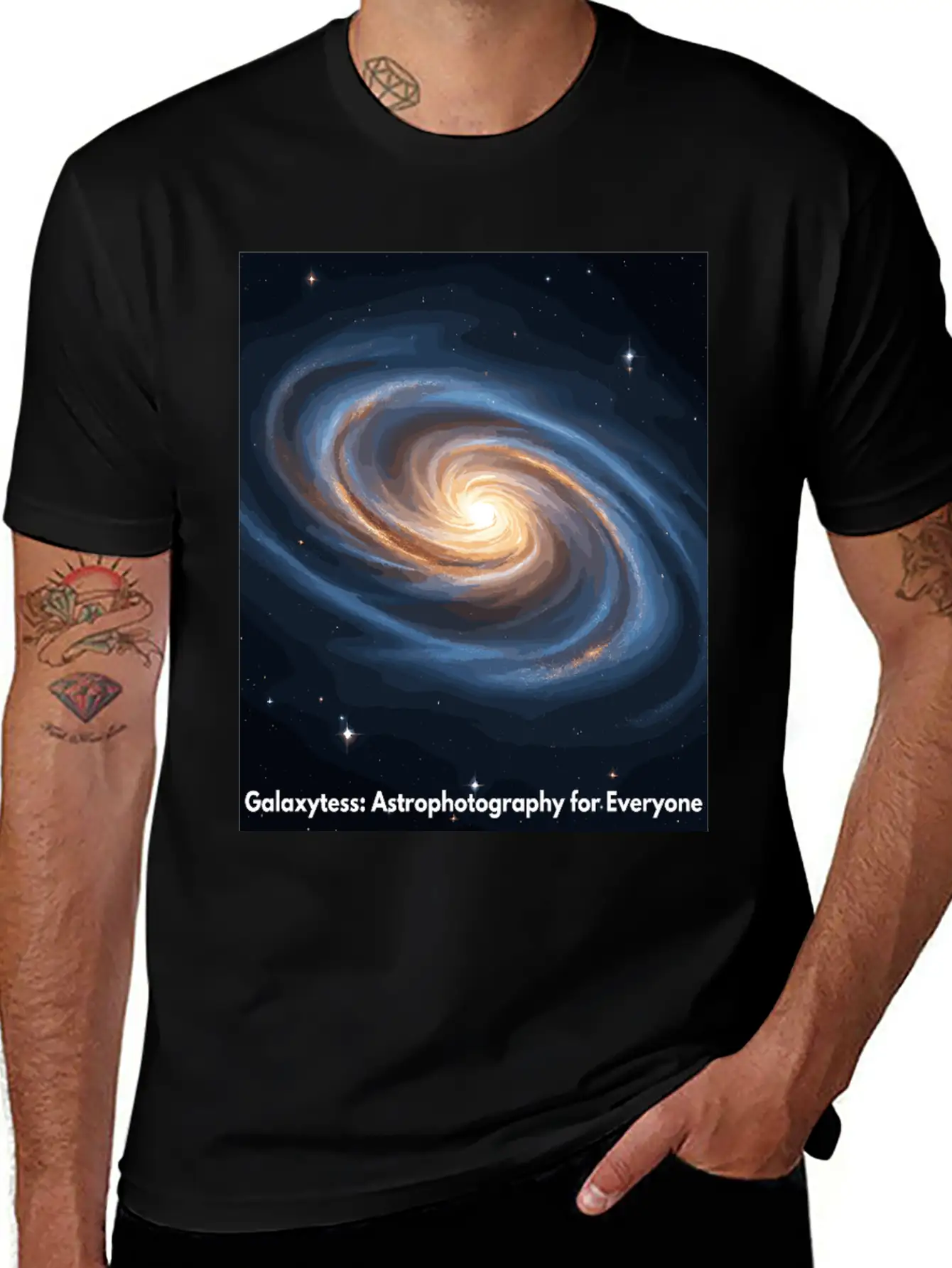 "Galaxytess: Capturing The Beauty Of The Cosmos" Unisex Cotton Tee – Relaxed Fit For Any Occasion