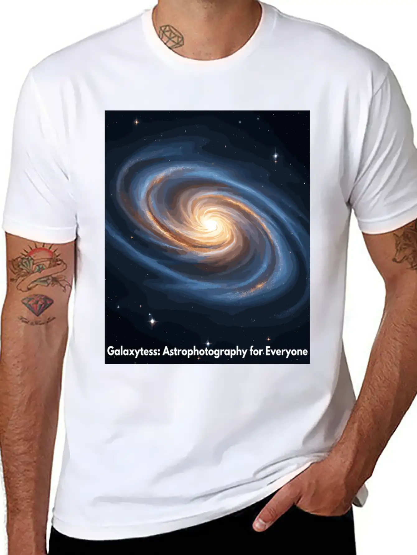 "Galaxytess: Capturing The Beauty Of The Cosmos" Unisex Cotton Tee – Relaxed Fit For Any Occasion