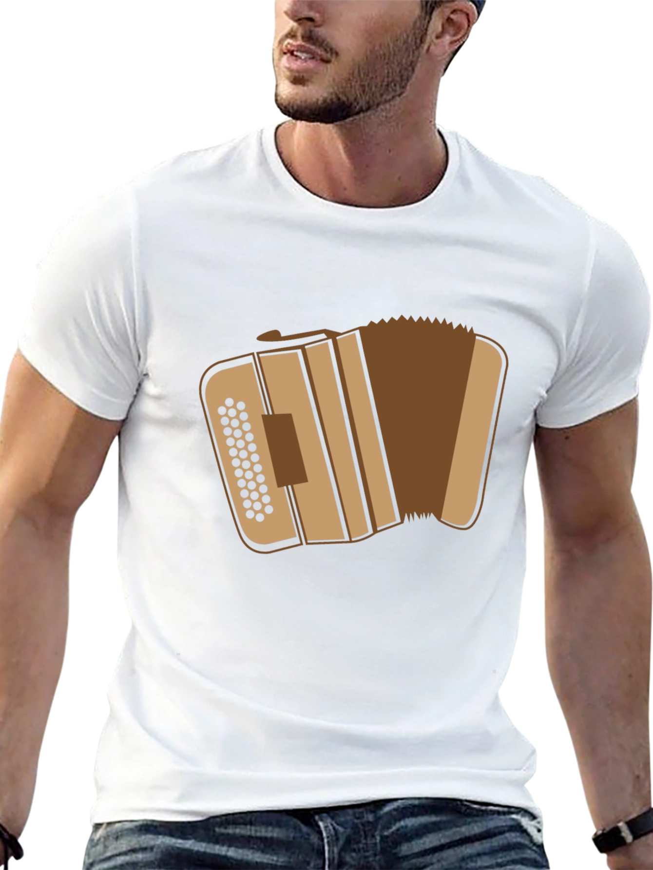 Accordion Graphic T-Shirt - Musicians Tee