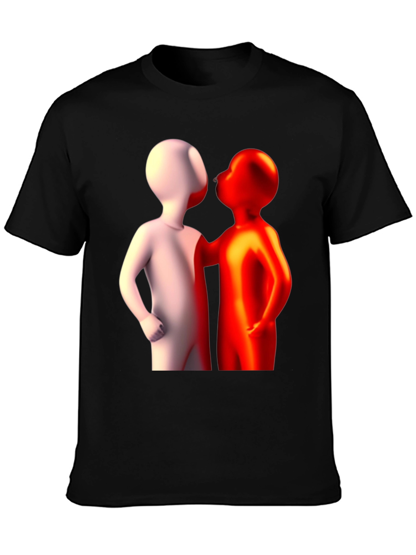 Abstract Figures Graphic Tee - Black