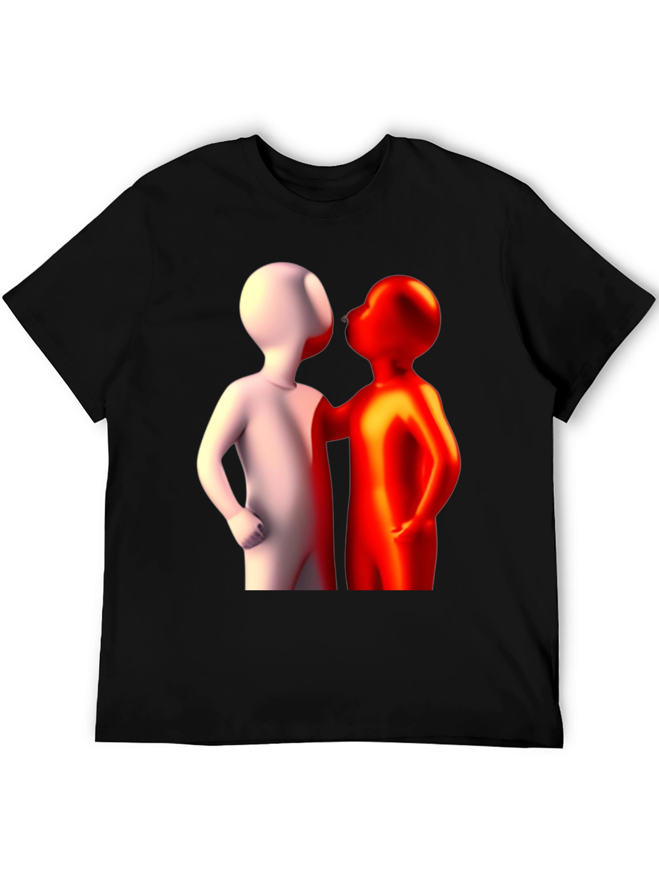 Abstract Figures Graphic Tee - Black