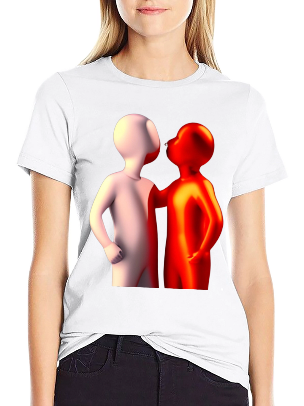 Abstract Figures Graphic Tee - Black
