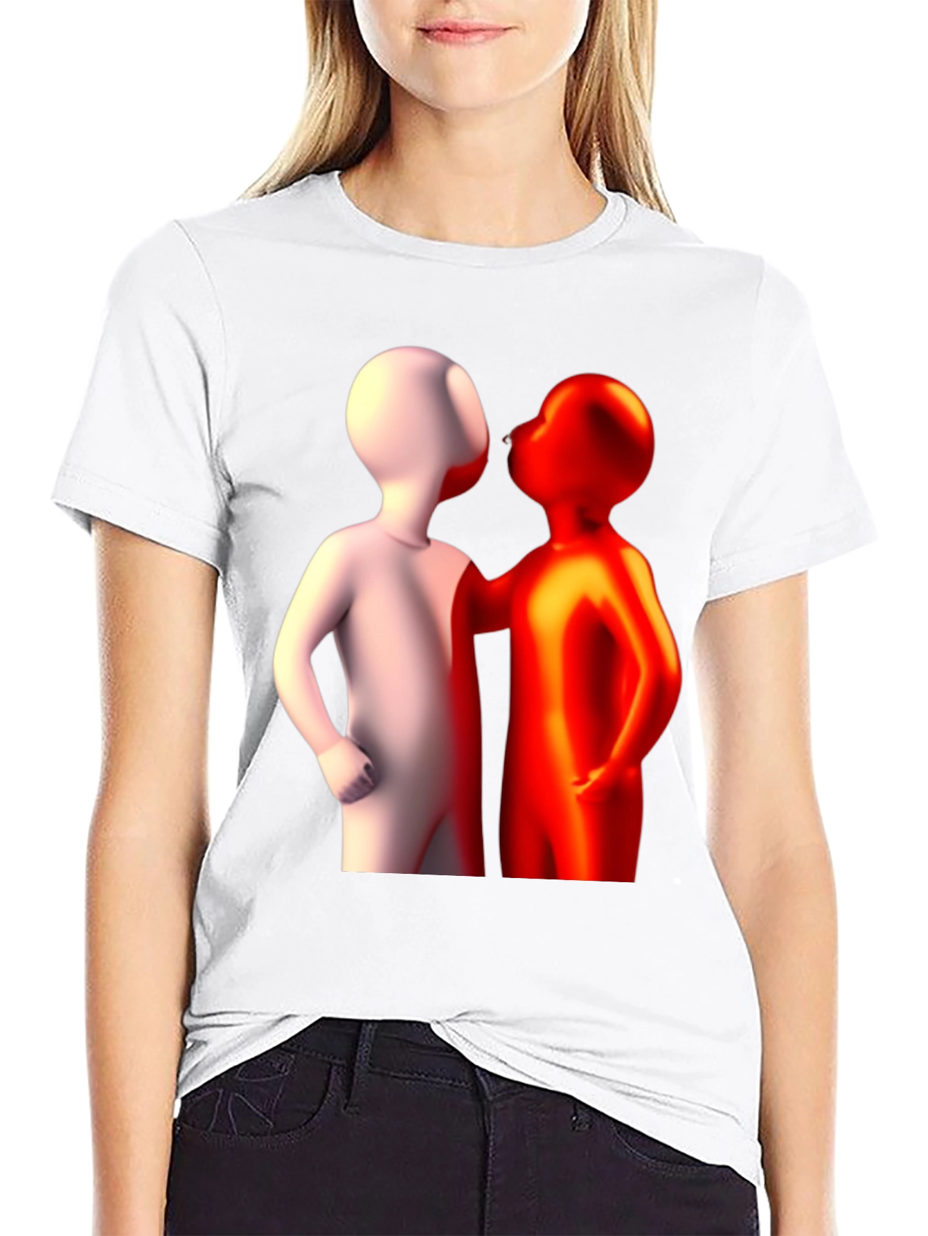 Abstract Figures Graphic Tee - Black