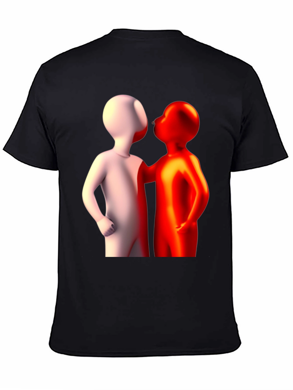 Abstract Figures Graphic Tee - Black