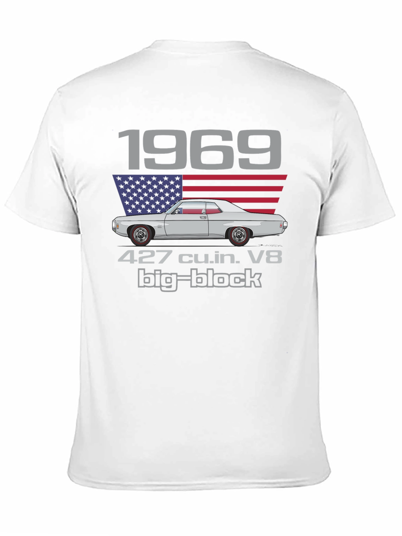 1969 Classic Car T-Shirt - 427 cu.in. V8 Big-Block