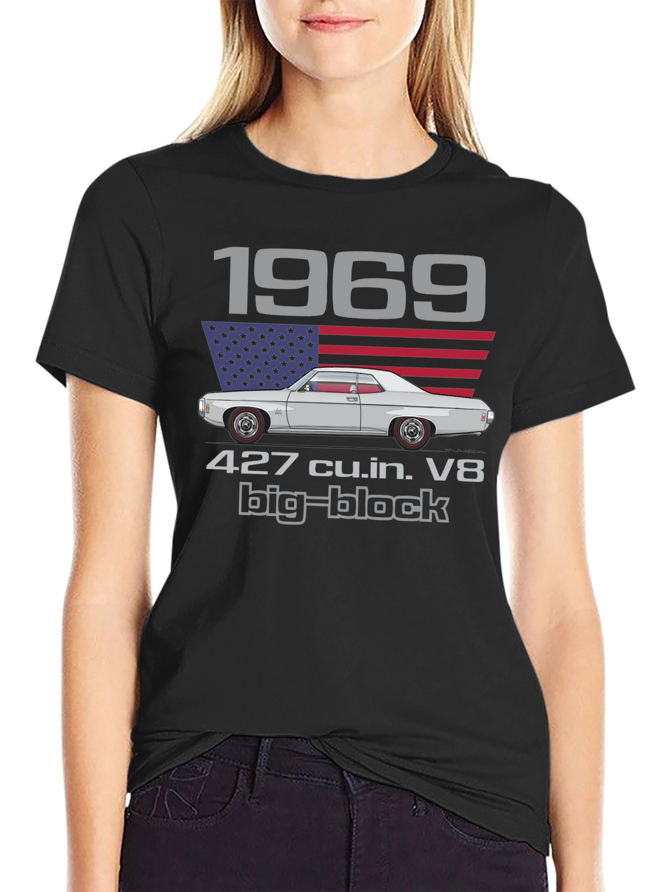 1969 Classic Car T-Shirt - 427 cu.in. V8 Big-Block