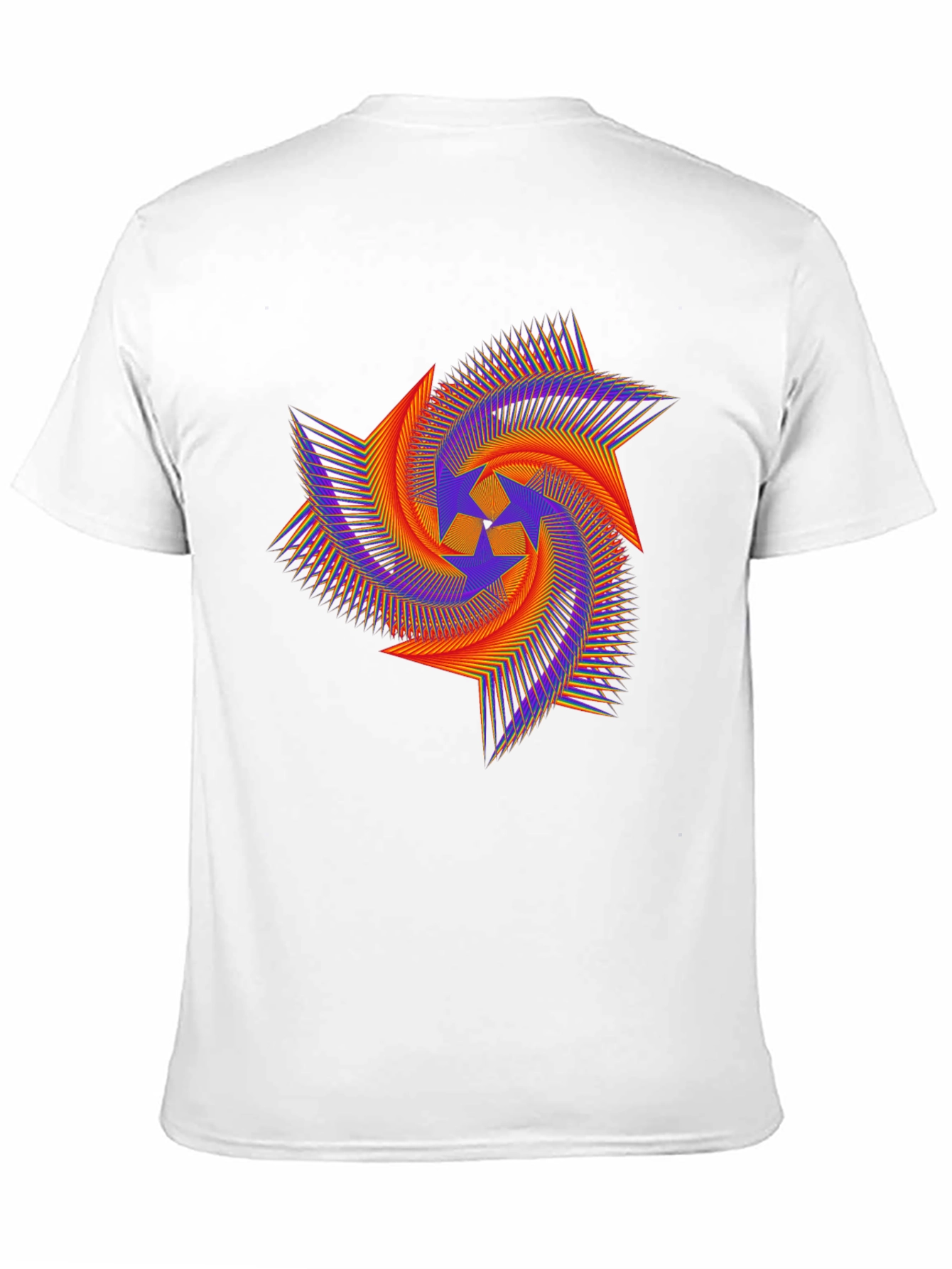 Abstract Geometric Starburst Graphic Tee