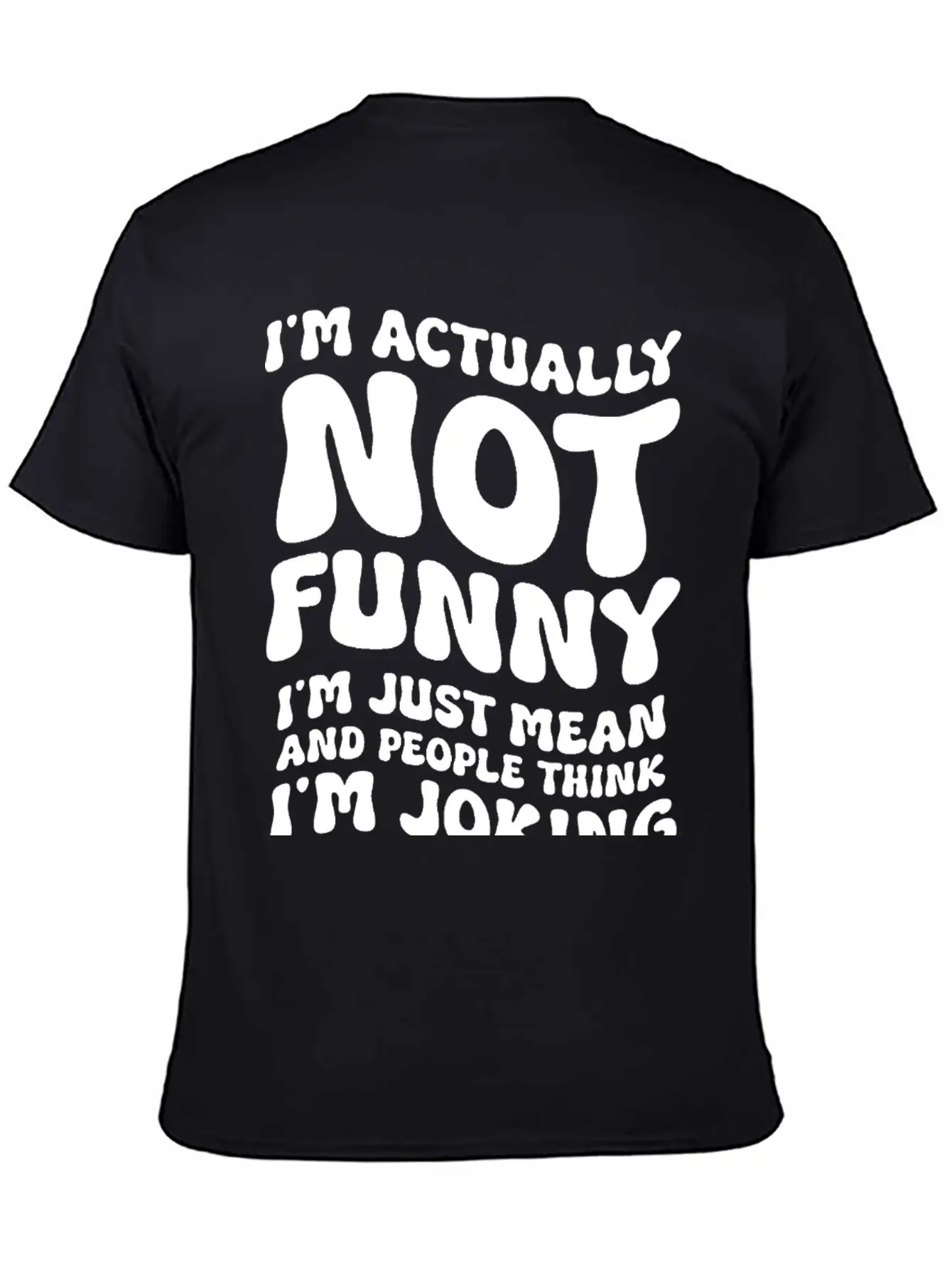 "I'm Actually Not Funny" Funny T-shirt Essential Unisex Summer Tee – Soft Cotton Casual Fit