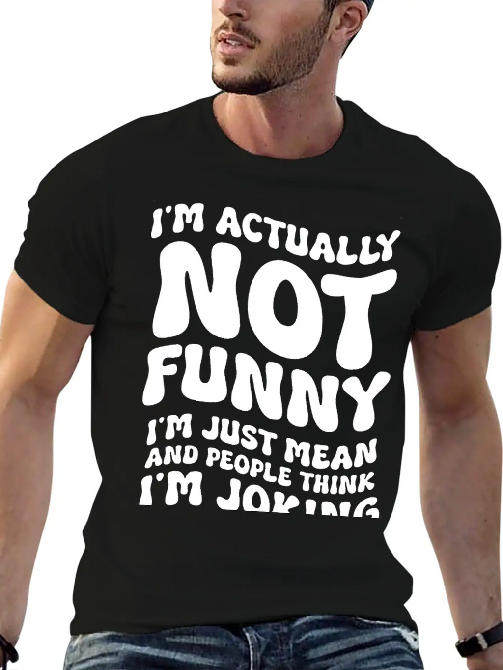 "I'm Actually Not Funny" Funny T-shirt Essential Unisex Summer Tee – Soft Cotton Casual Fit