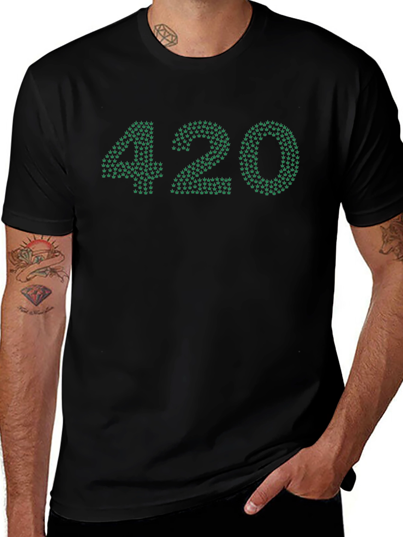 420 Graphic T-Shirt - Novelty Weed Design