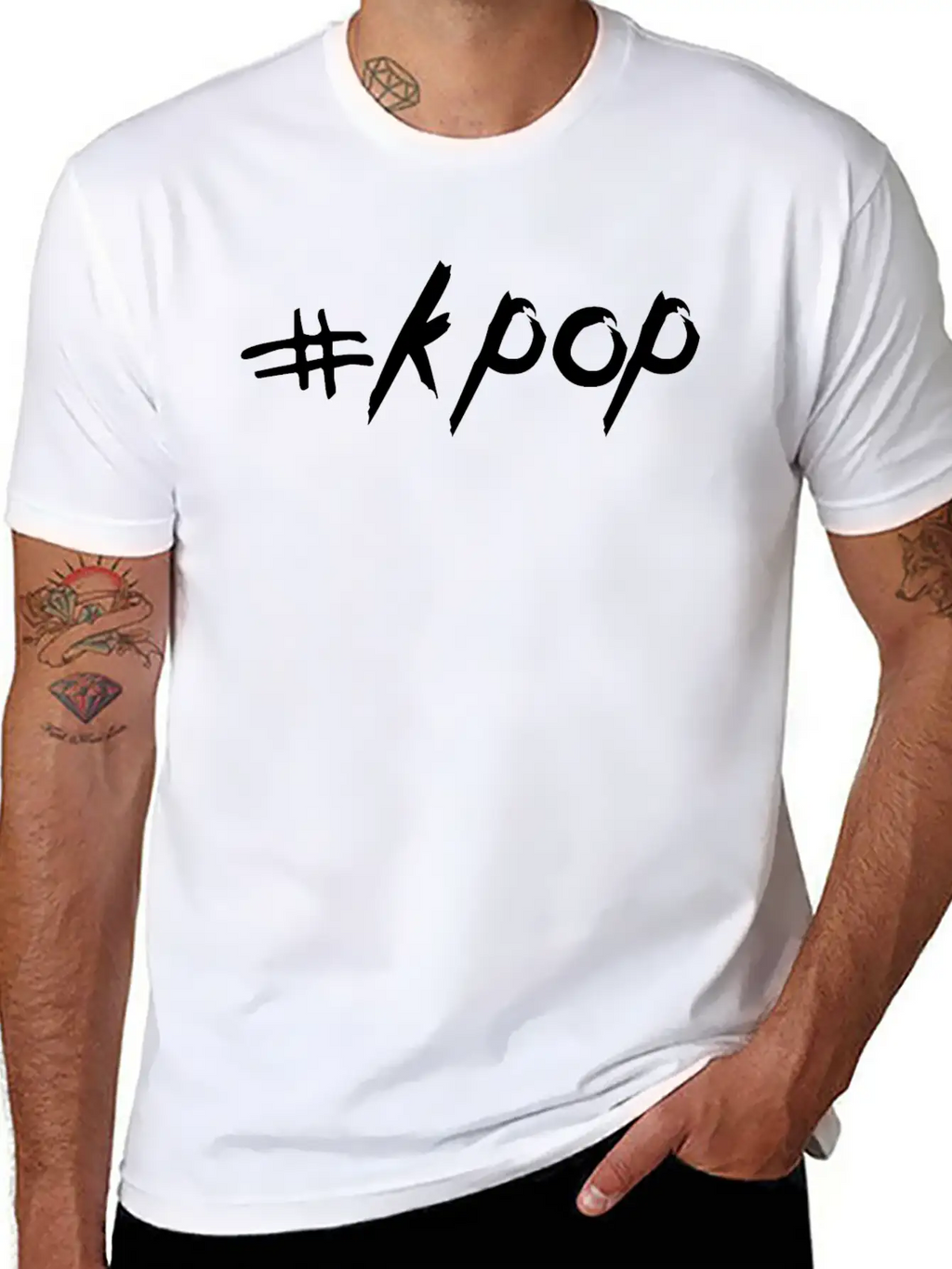 # K POP - Korean POP - KPOP - Streetstyle Design Unisex Short Sleeve Soft Cotton T-Shirt – Casual Everyday Wear