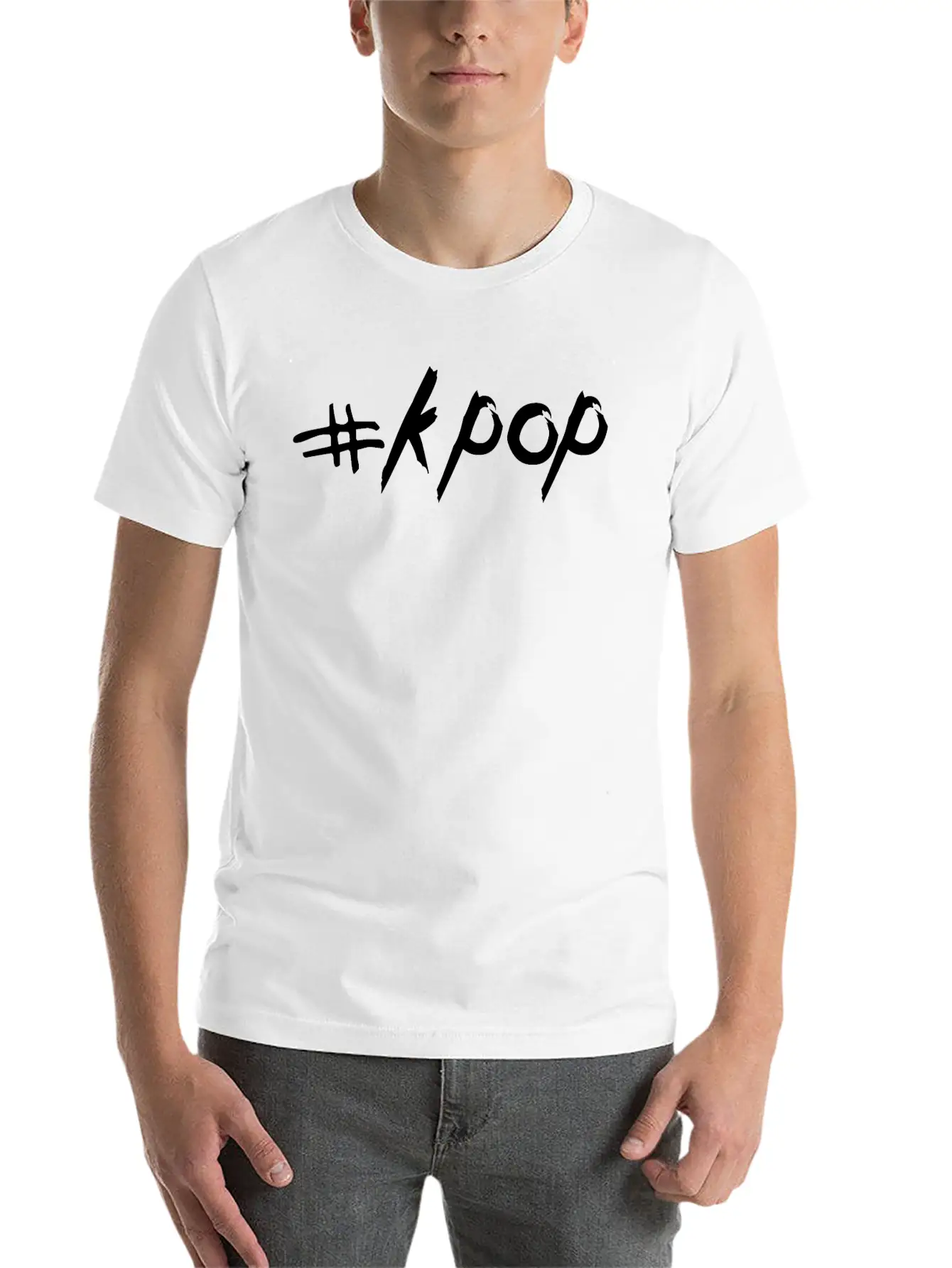 # K POP - Korean POP - KPOP - Streetstyle Design Unisex Short Sleeve Soft Cotton T-Shirt – Casual Everyday Wear
