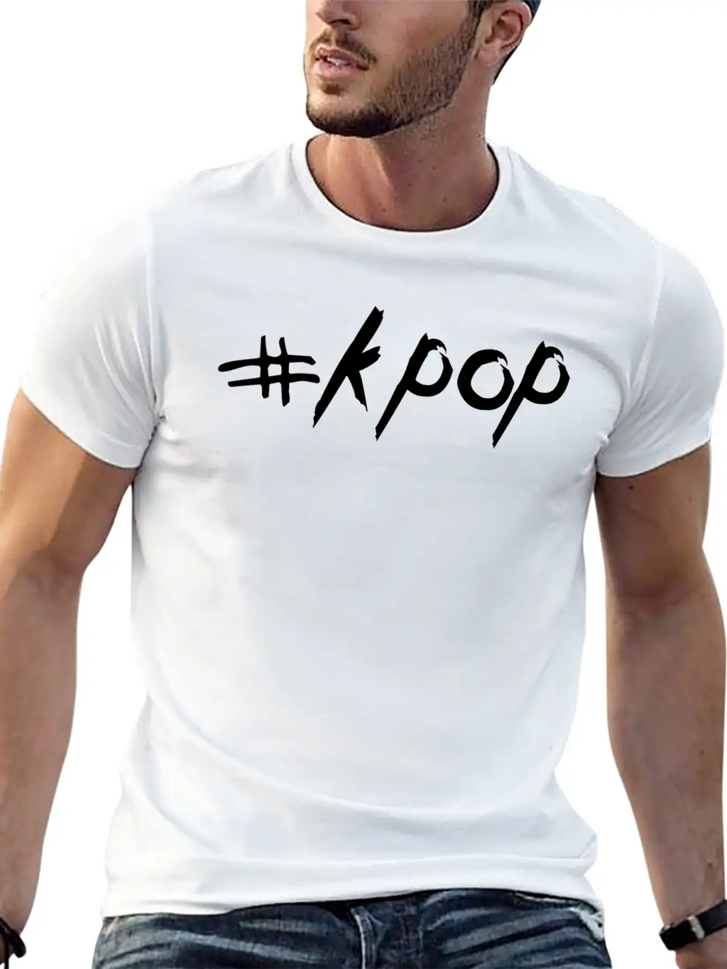# K POP - Korean POP - KPOP - Streetstyle Design Unisex Short Sleeve Soft Cotton T-Shirt – Casual Everyday Wear