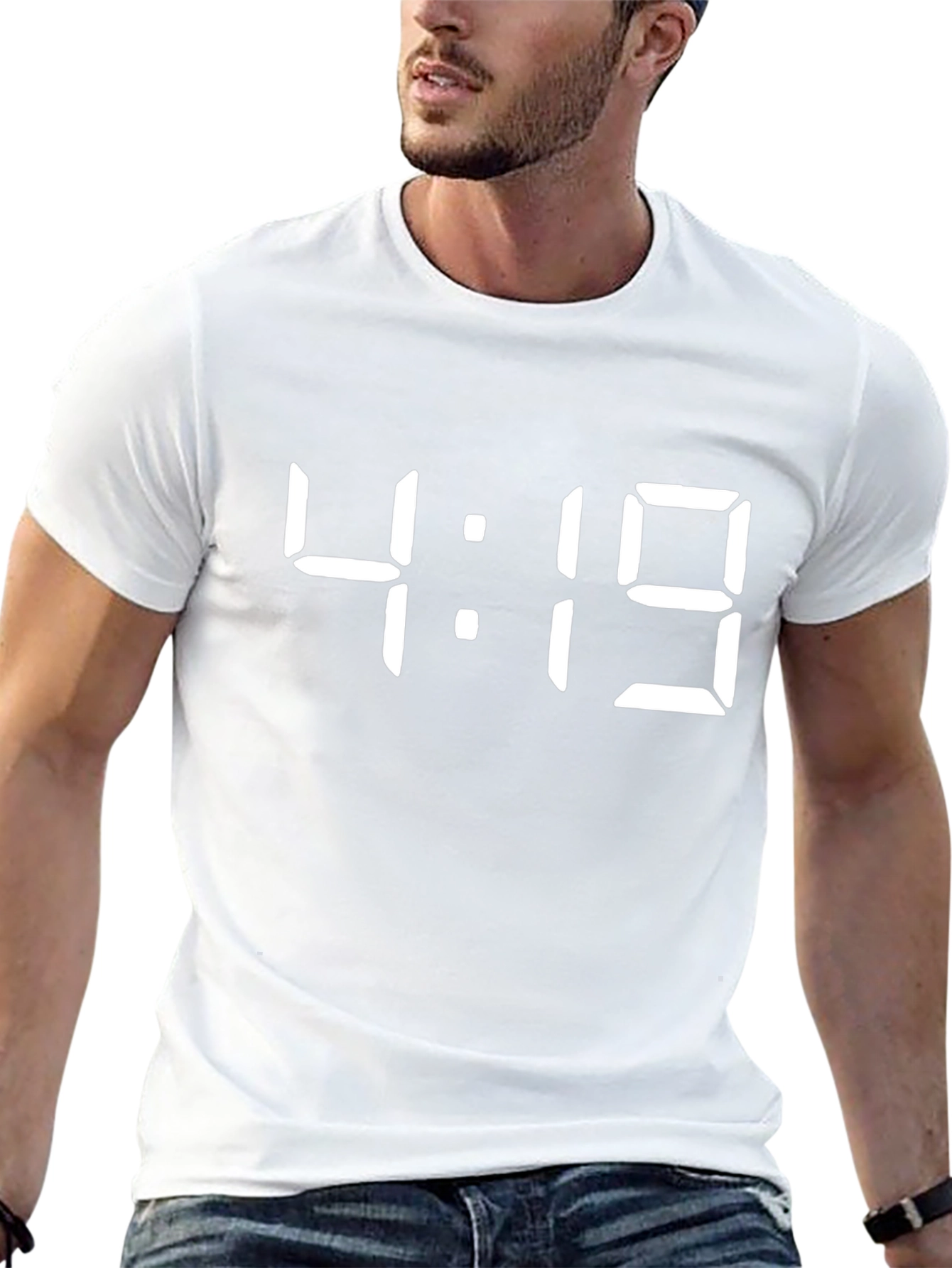 4:19 Time Display T-Shirt - Cool Digital Clock Design