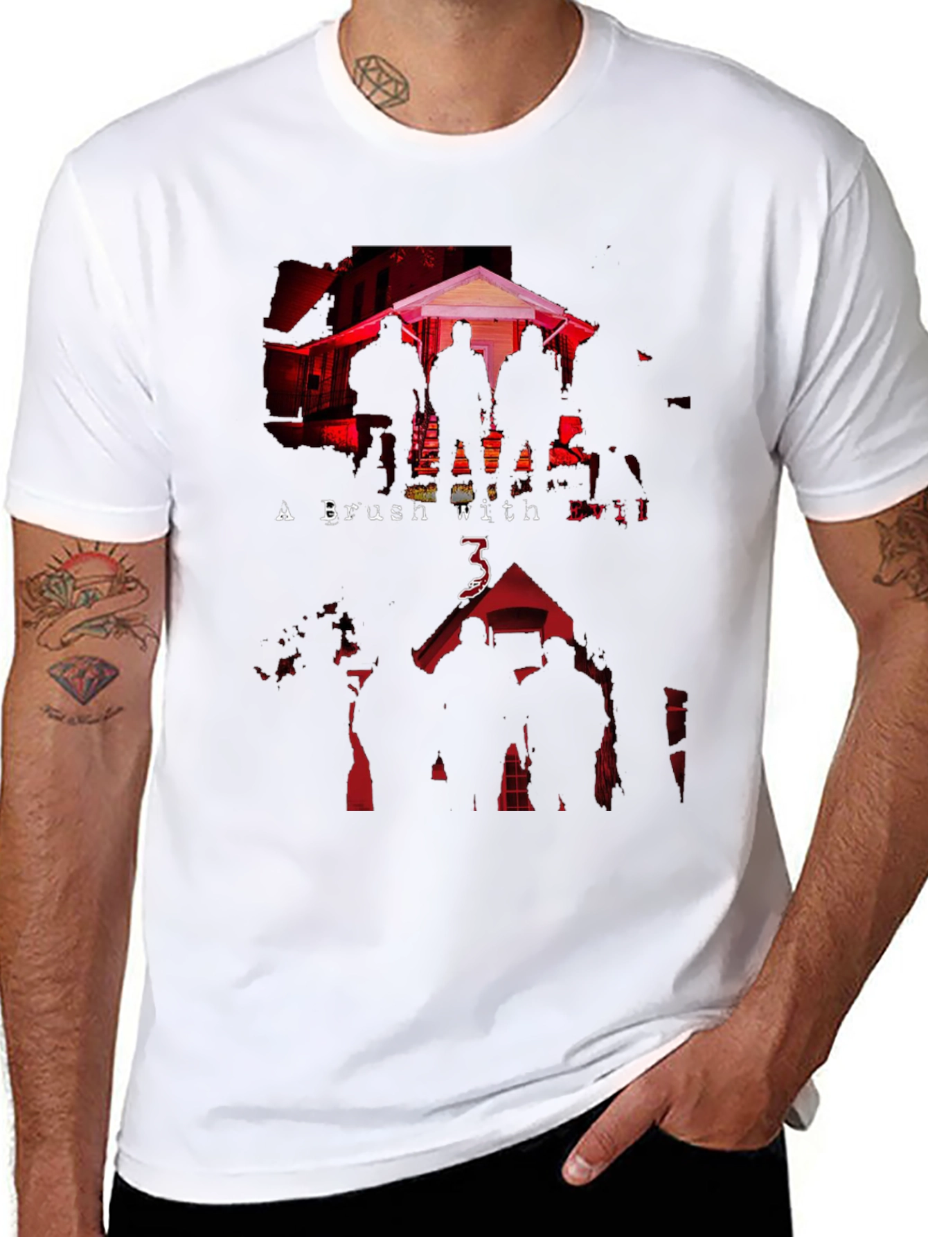 A Brush with Evil Graphic Tee