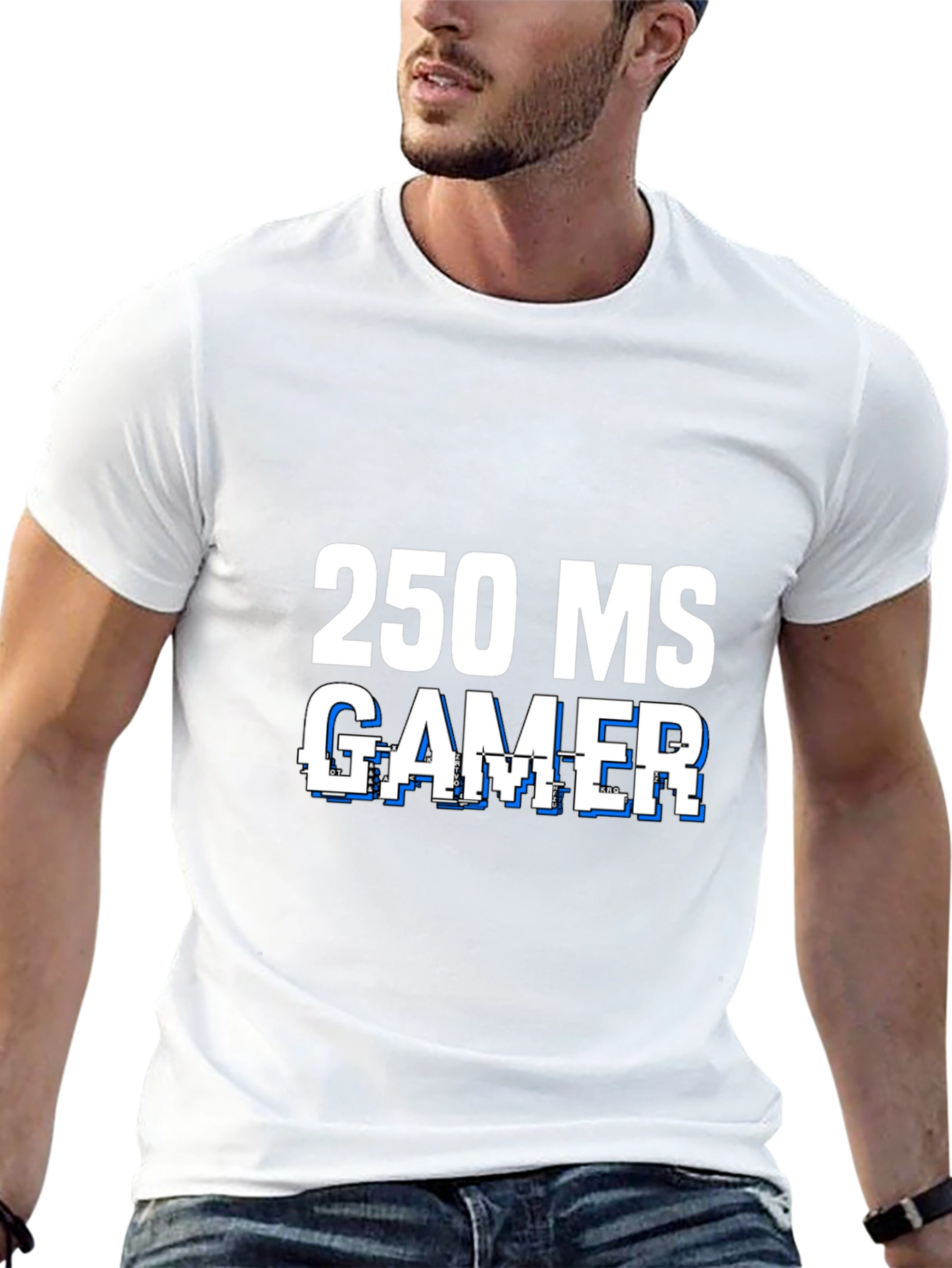 250 MS Gamer Black T-Shirt - Funny Gaming Tee