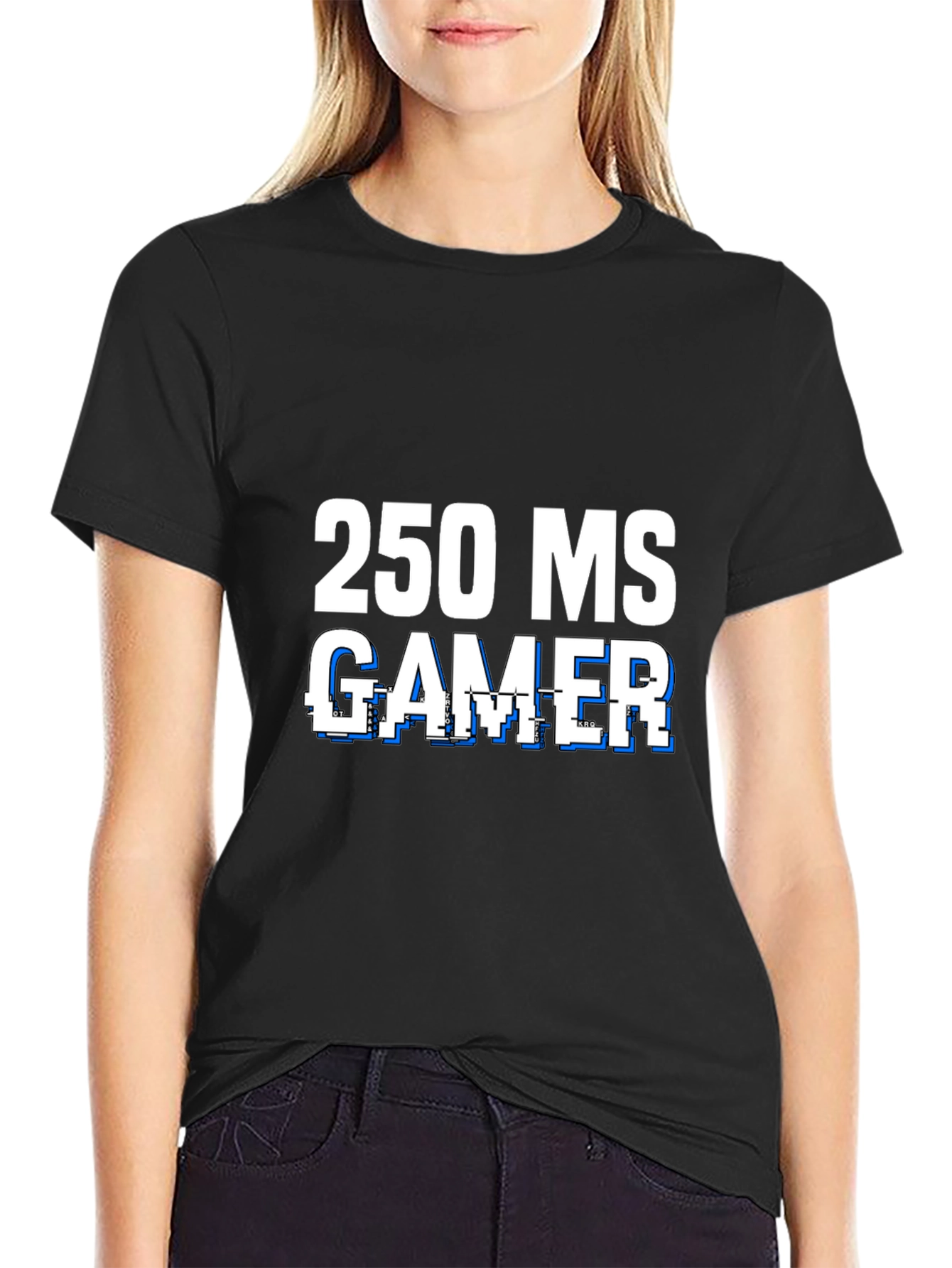 250 MS Gamer Black T-Shirt - Funny Gaming Tee