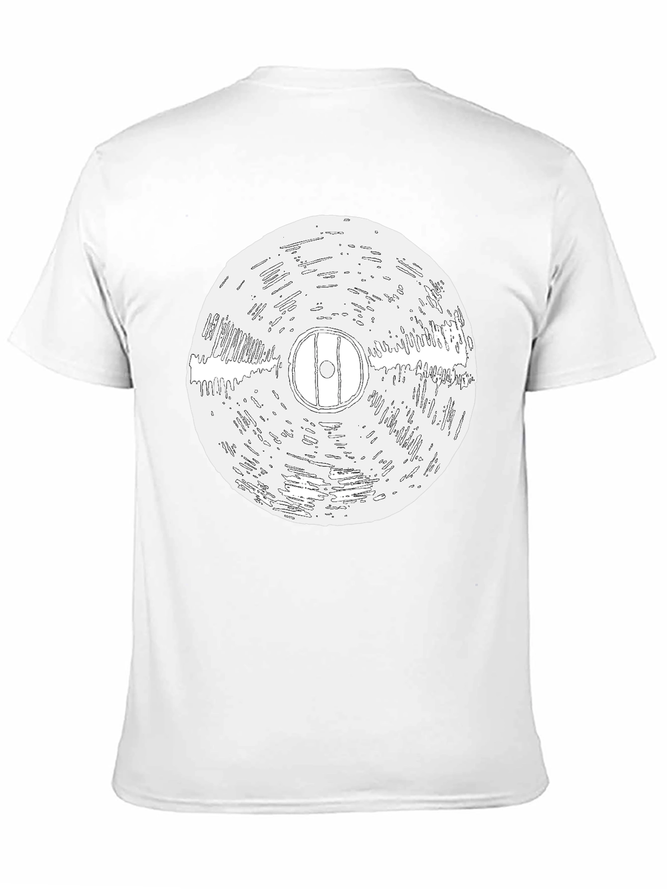 Vinyl Record Graphic Black T-Shirt