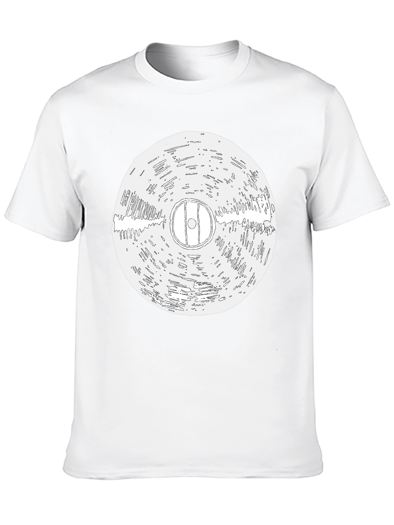 Vinyl Record Graphic Black T-Shirt