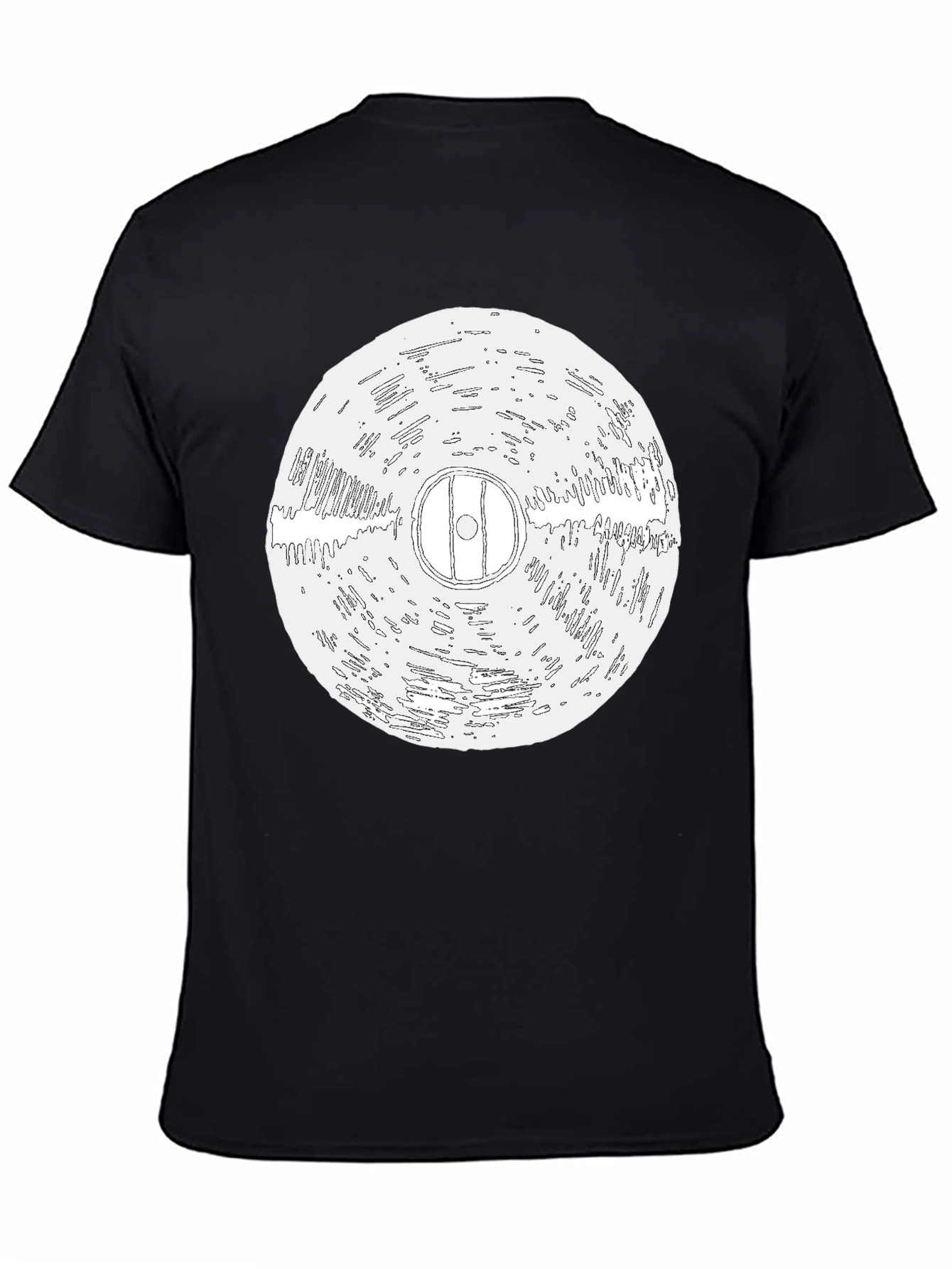 Vinyl Record Graphic Black T-Shirt